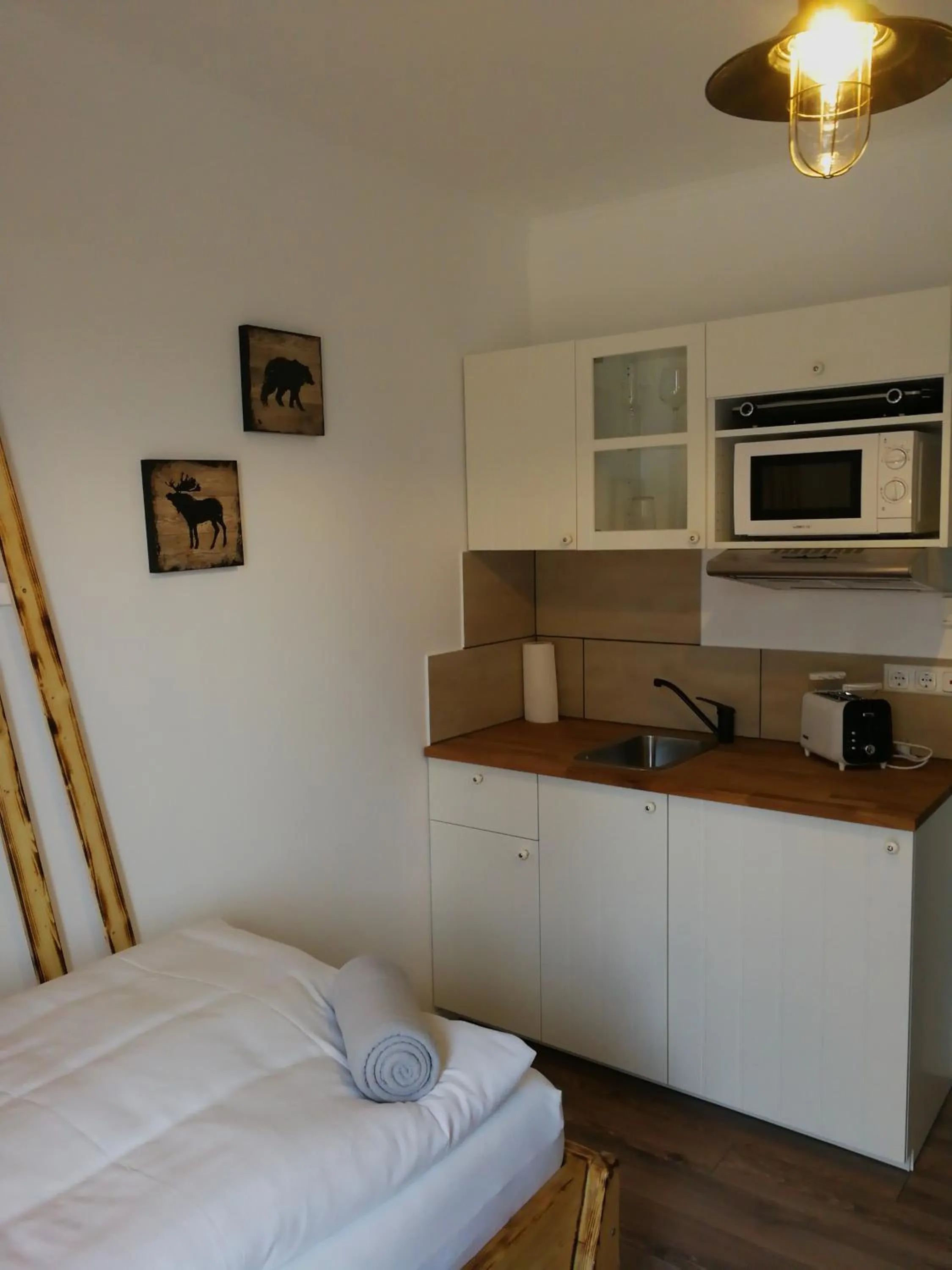 Kitchen or kitchenette in Apartmenthaus in Walle