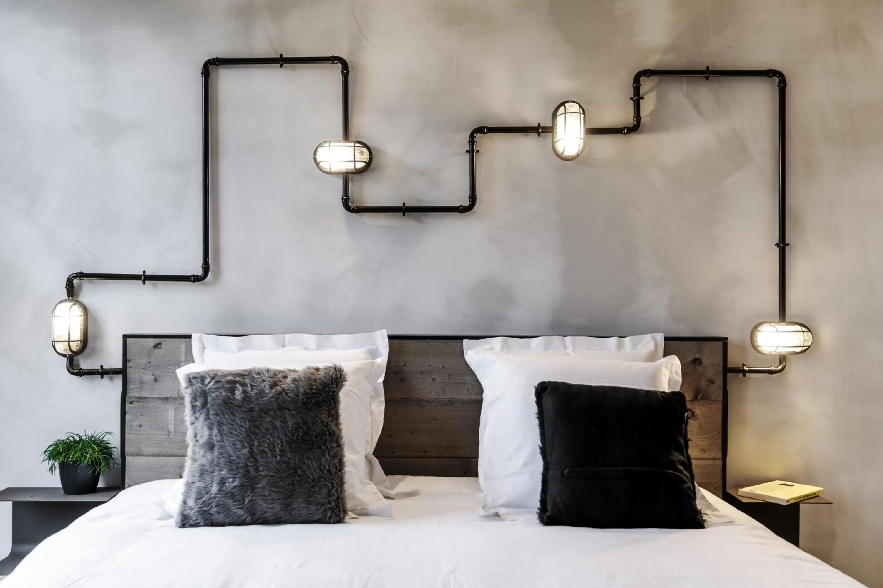 Bed in Upstairs Hotel