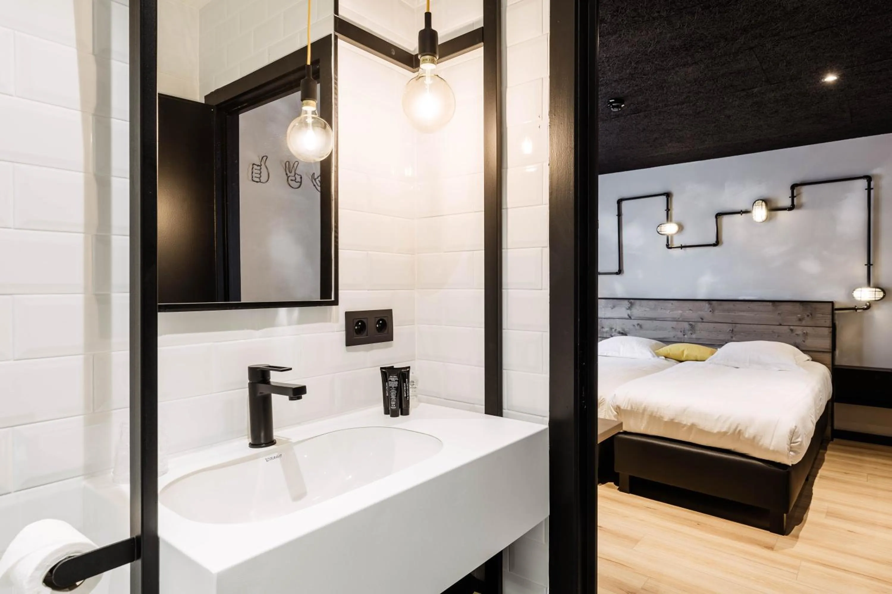 Bed in Upstairs Hotel