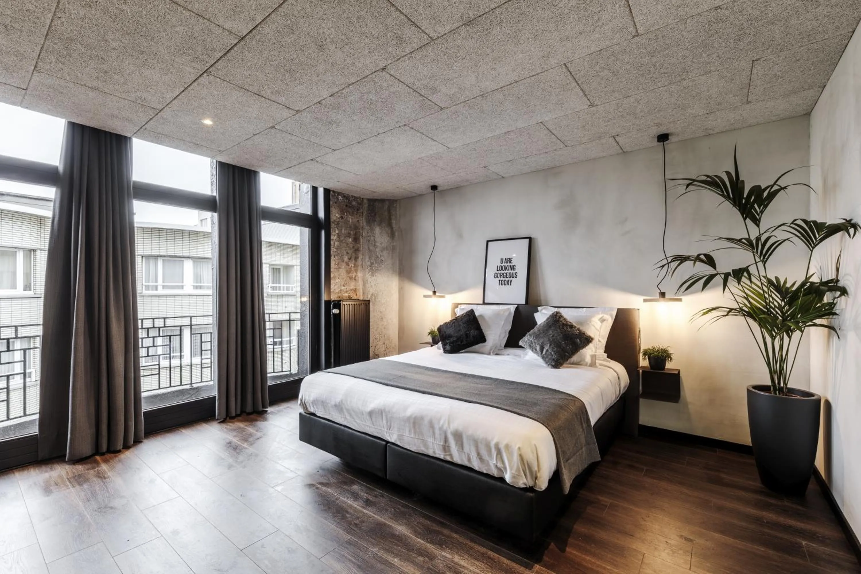 Bed in Upstairs Hotel