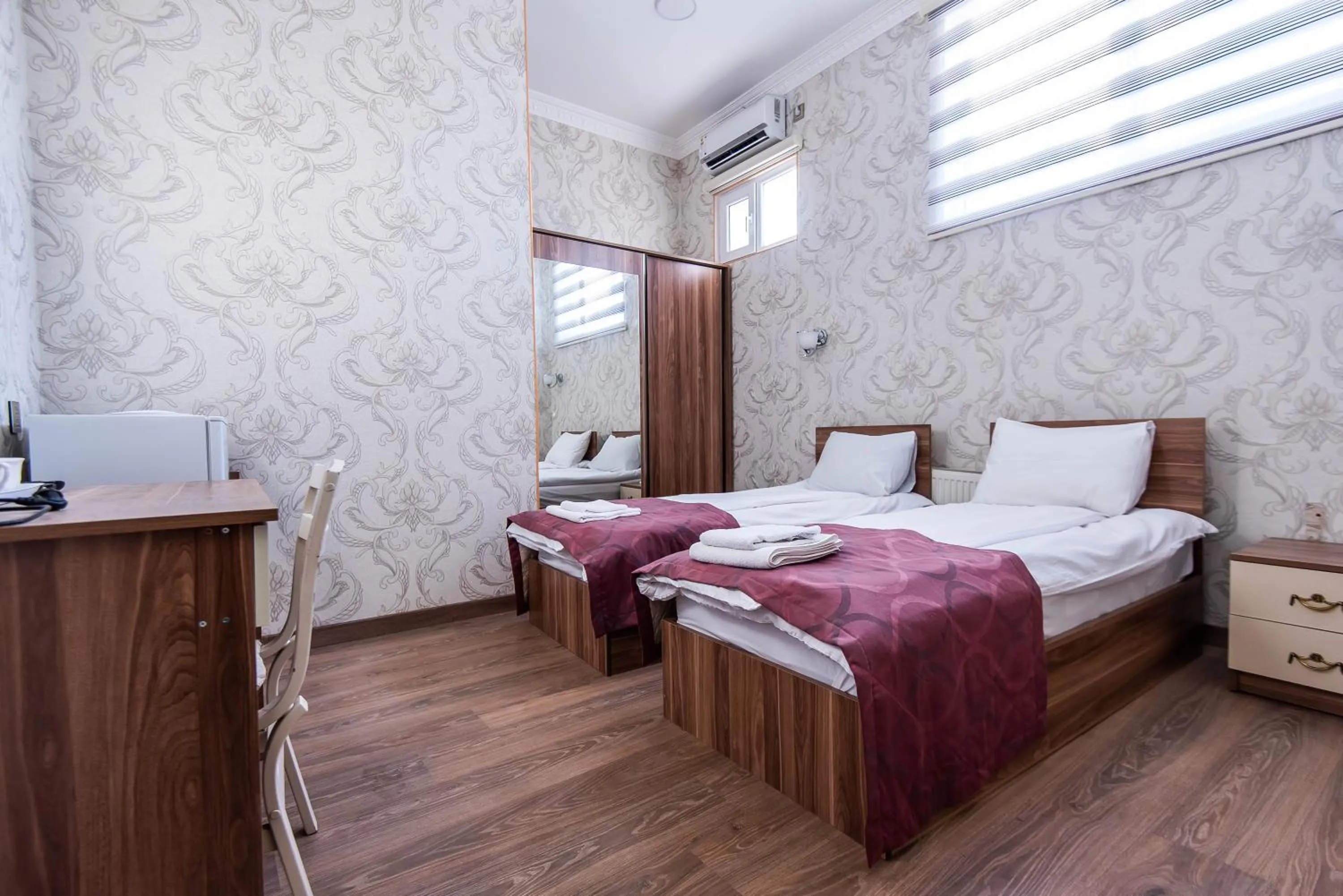 Bed in Damla Hotel Baku