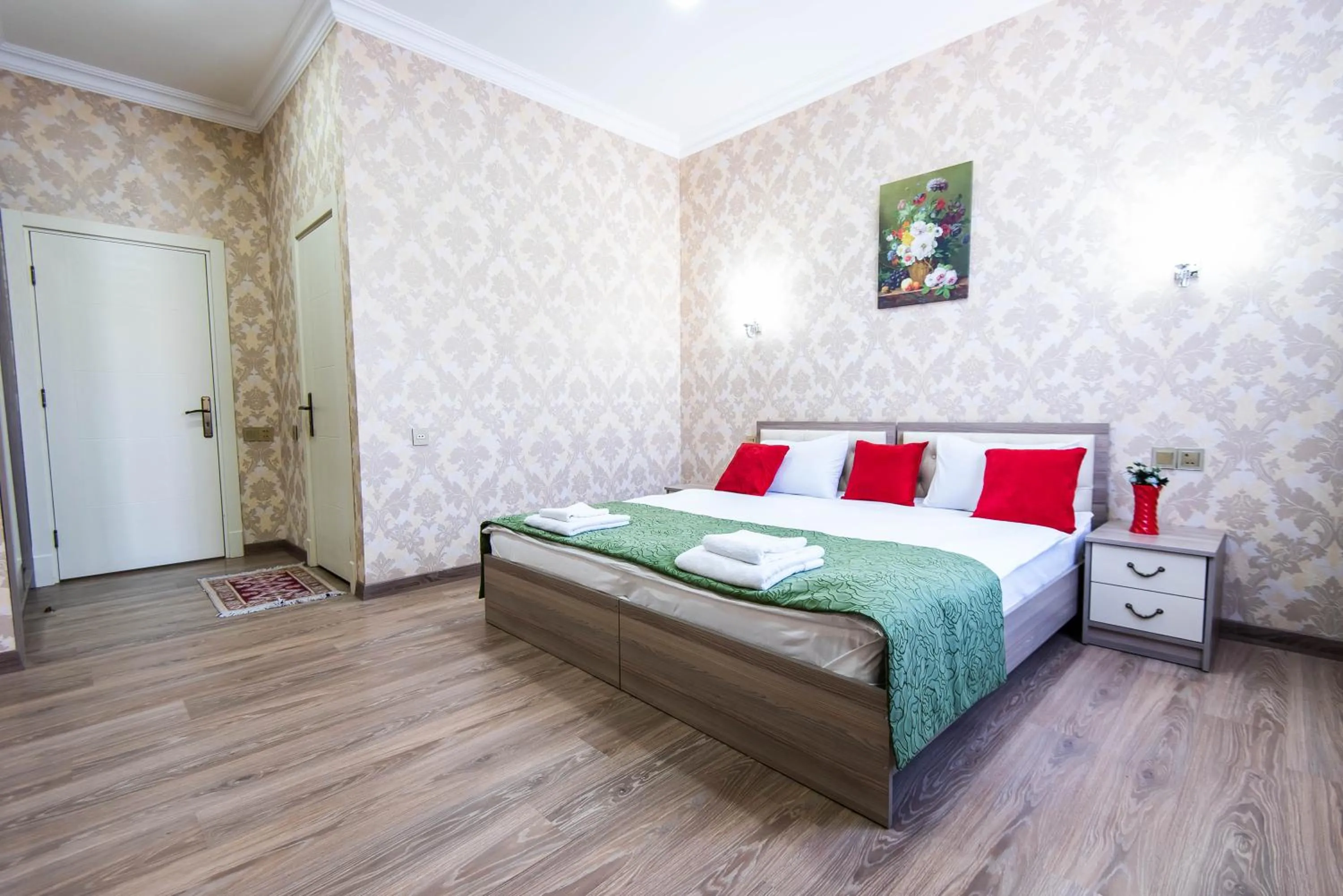 Bed in Damla Hotel Baku