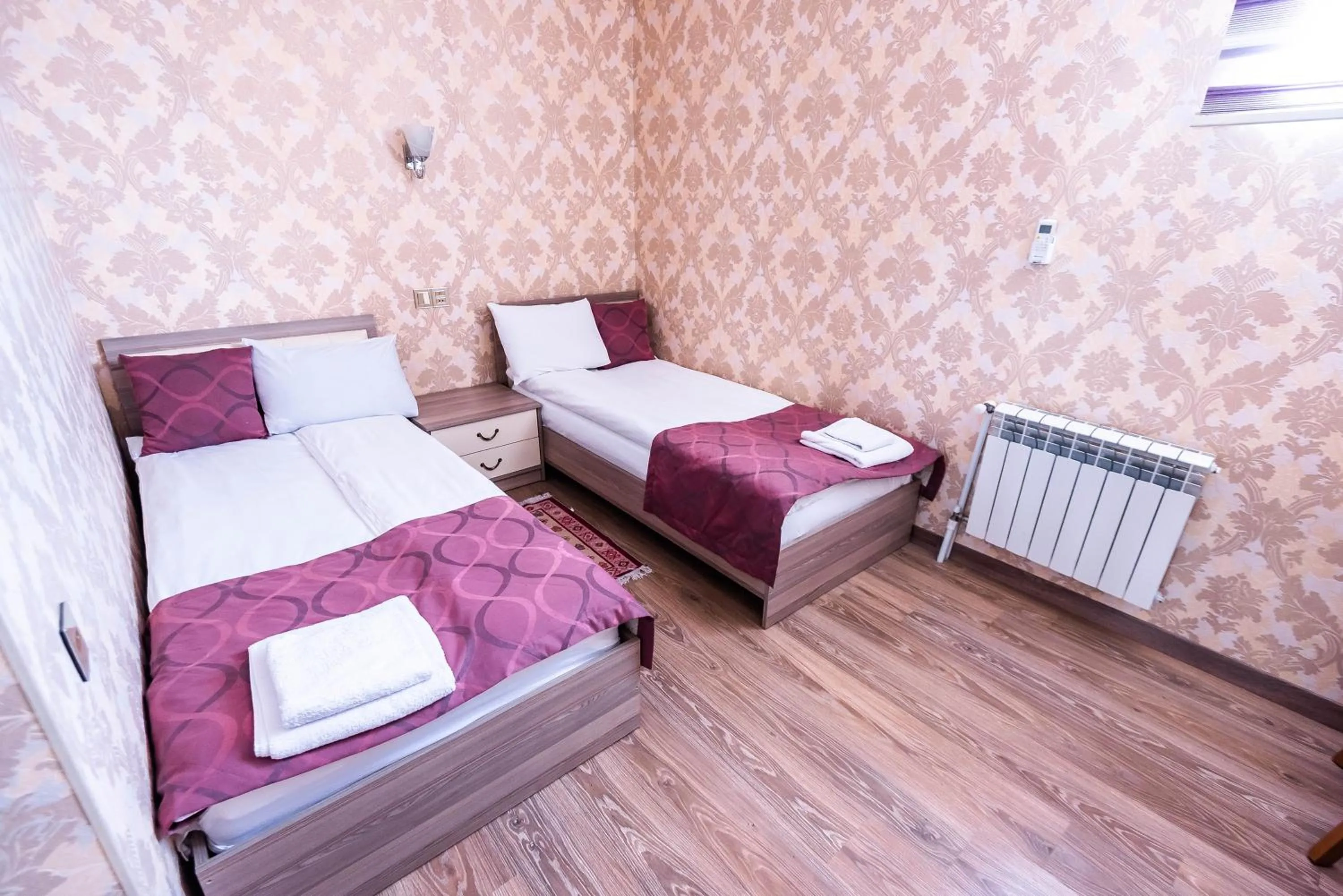 Bed in Damla Hotel Baku