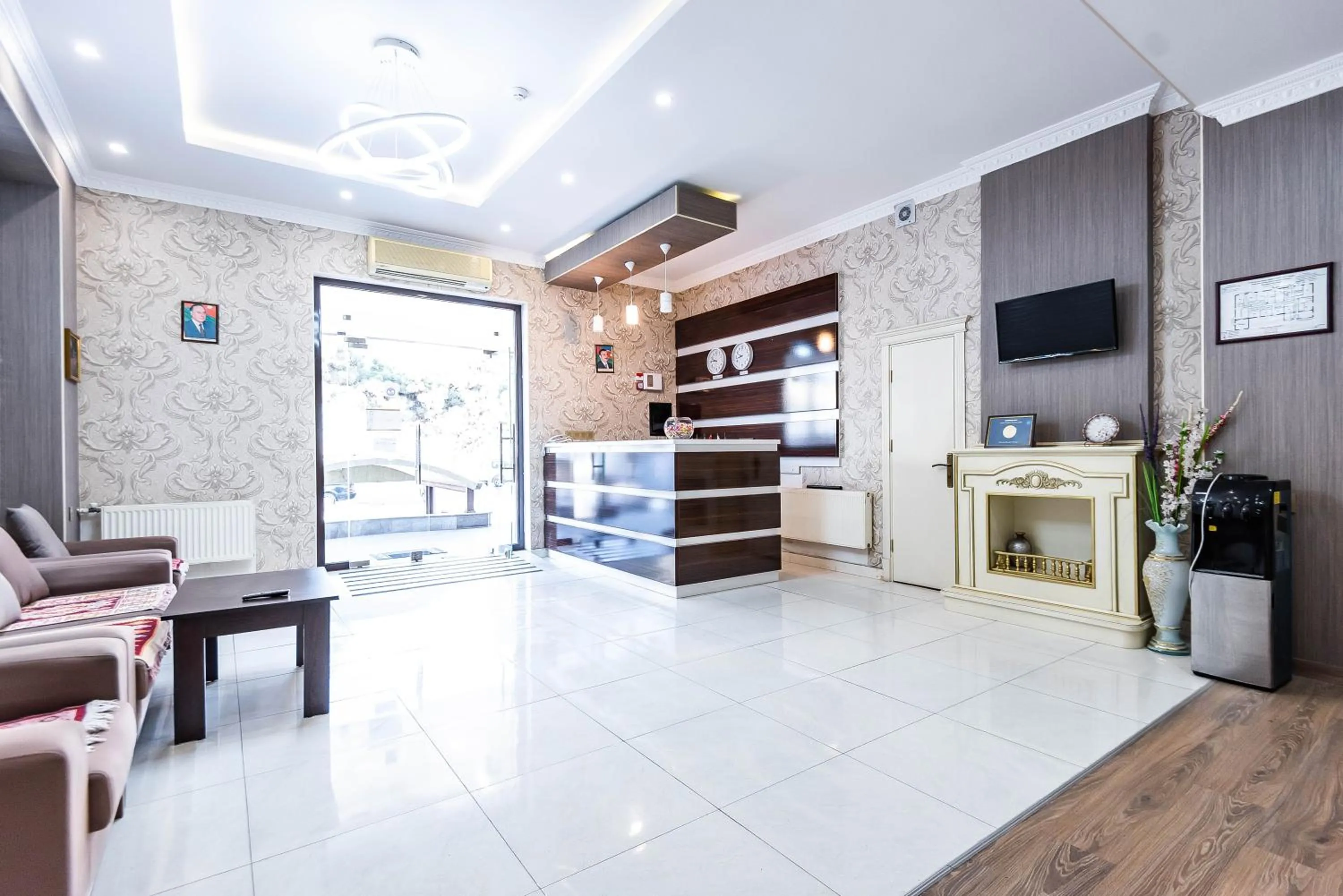 Lobby or reception in Damla Hotel Baku