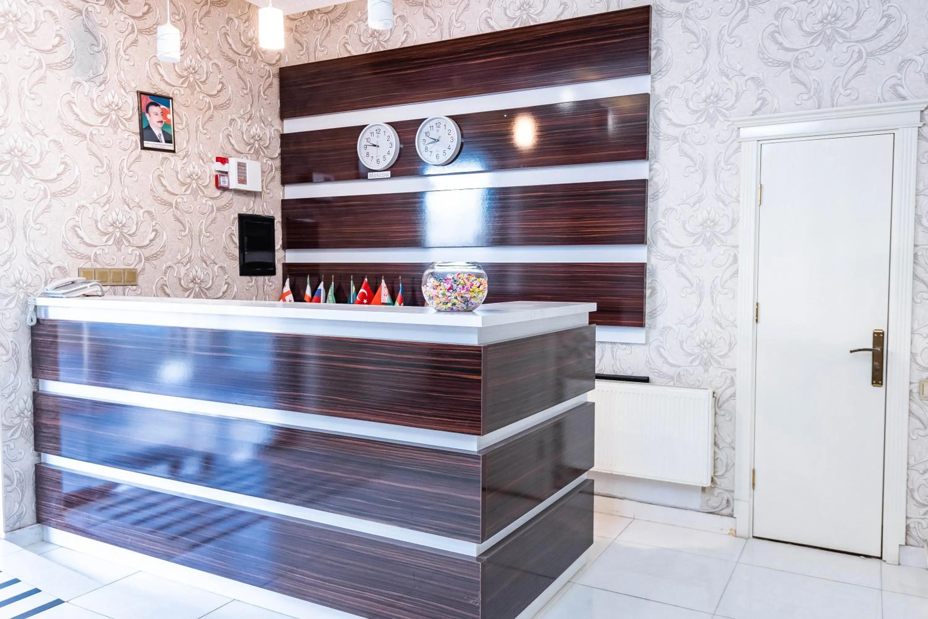 Lobby or reception in Damla Hotel Baku