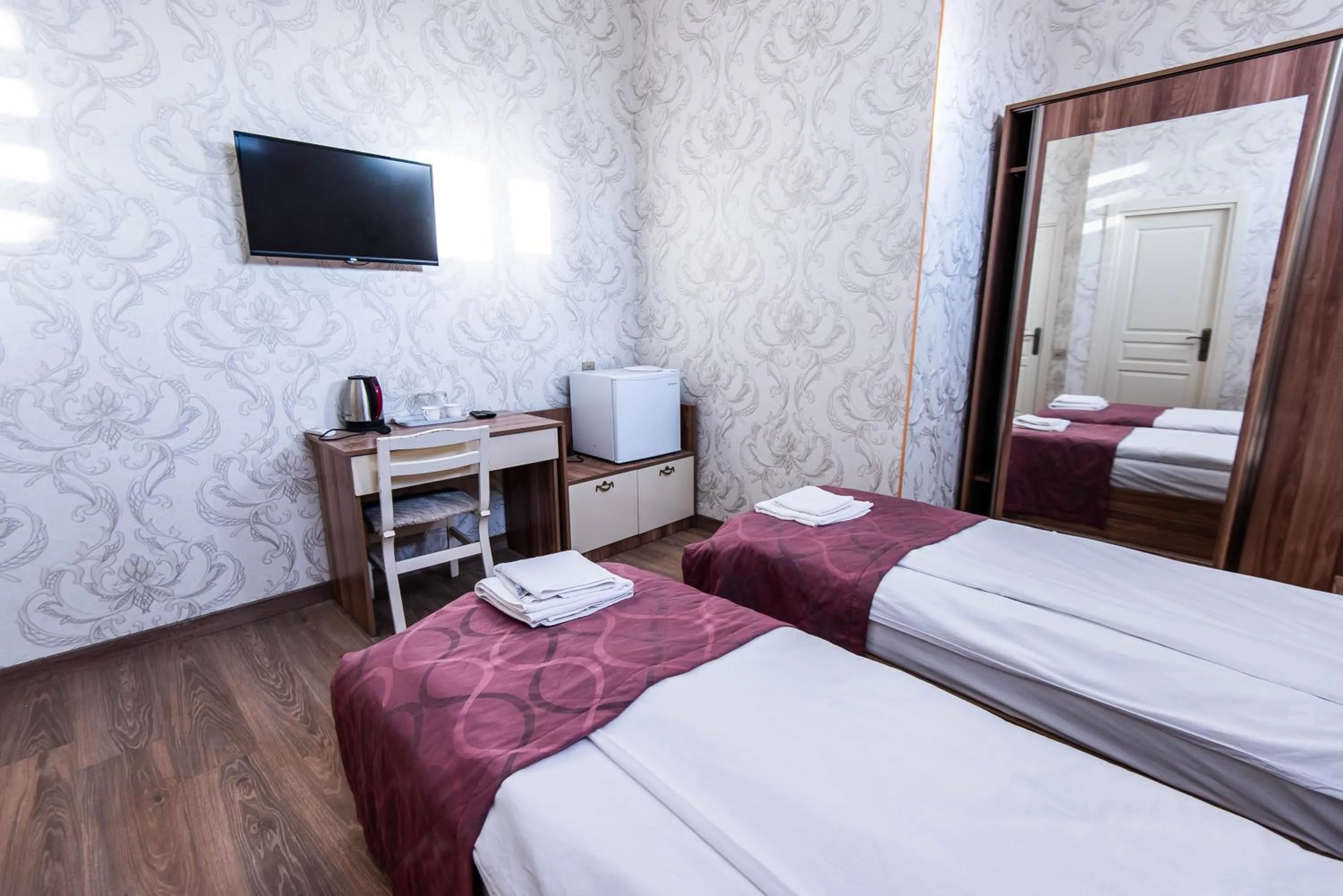 Bed in Damla Hotel Baku