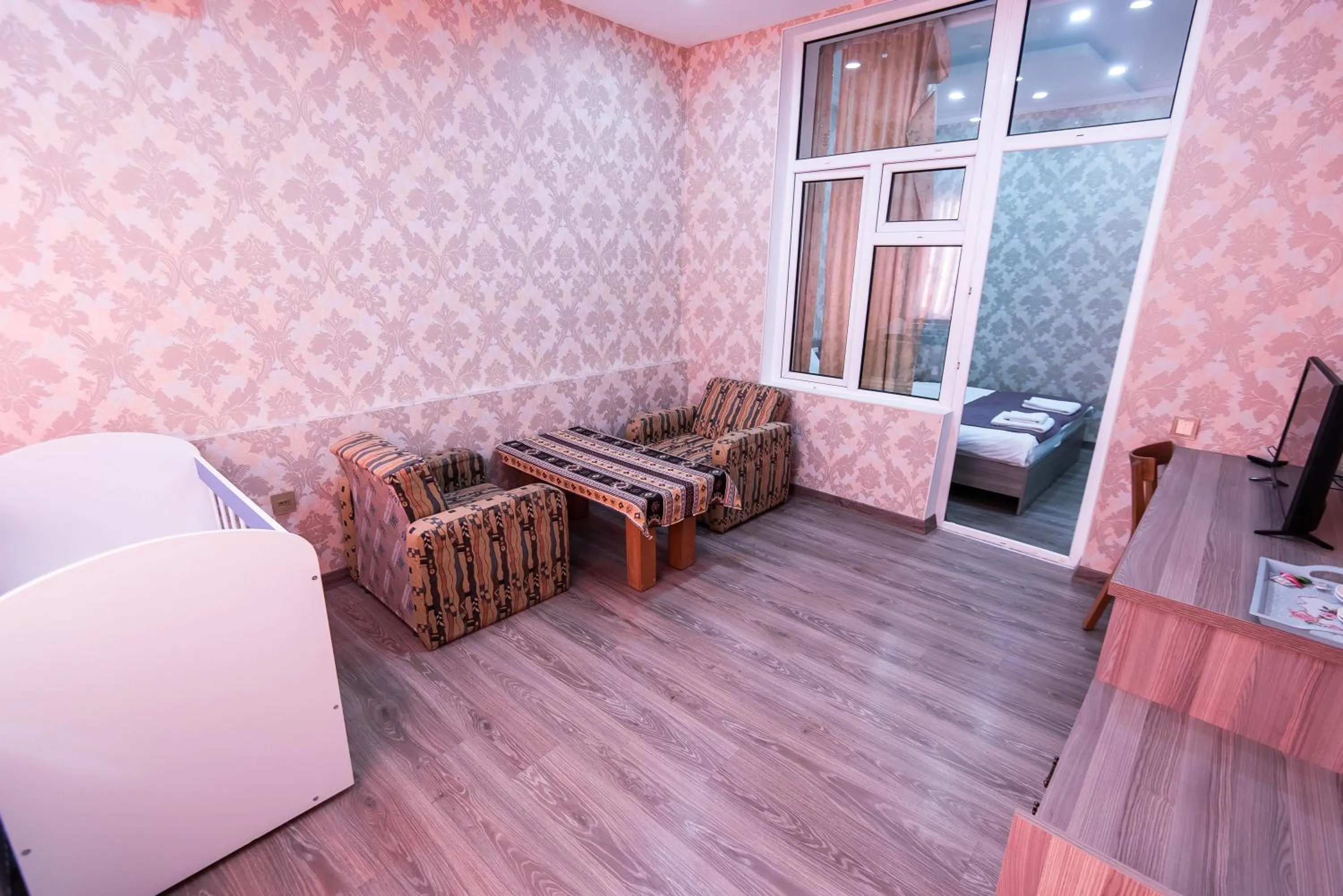 Seating area in Damla Hotel Baku