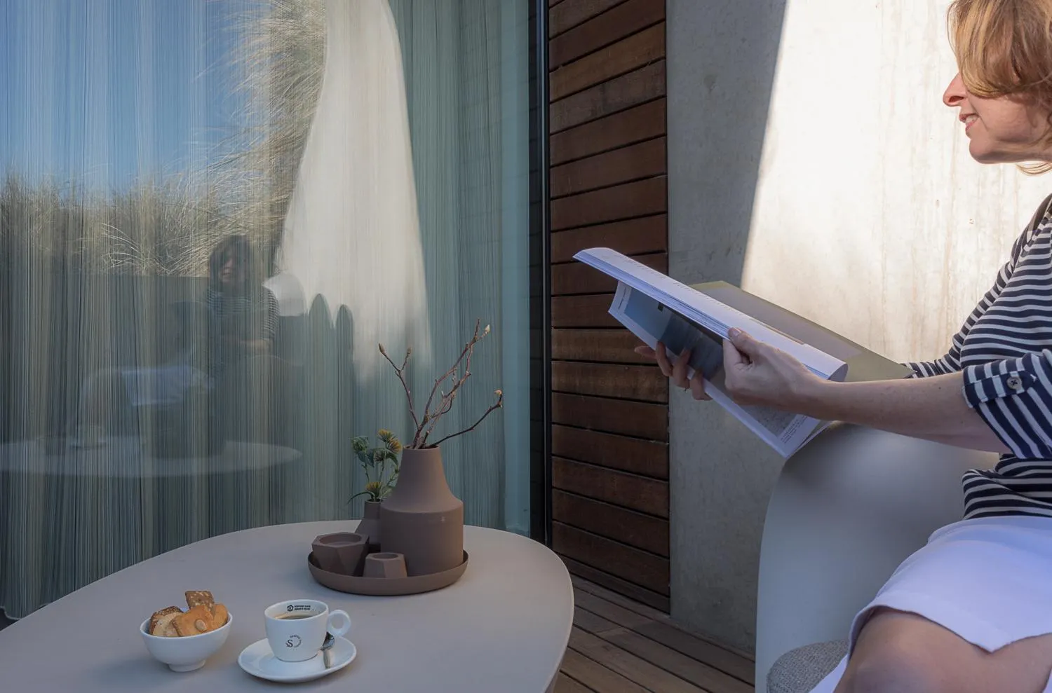 Balcony/Terrace in Duinhotel Tien Torens