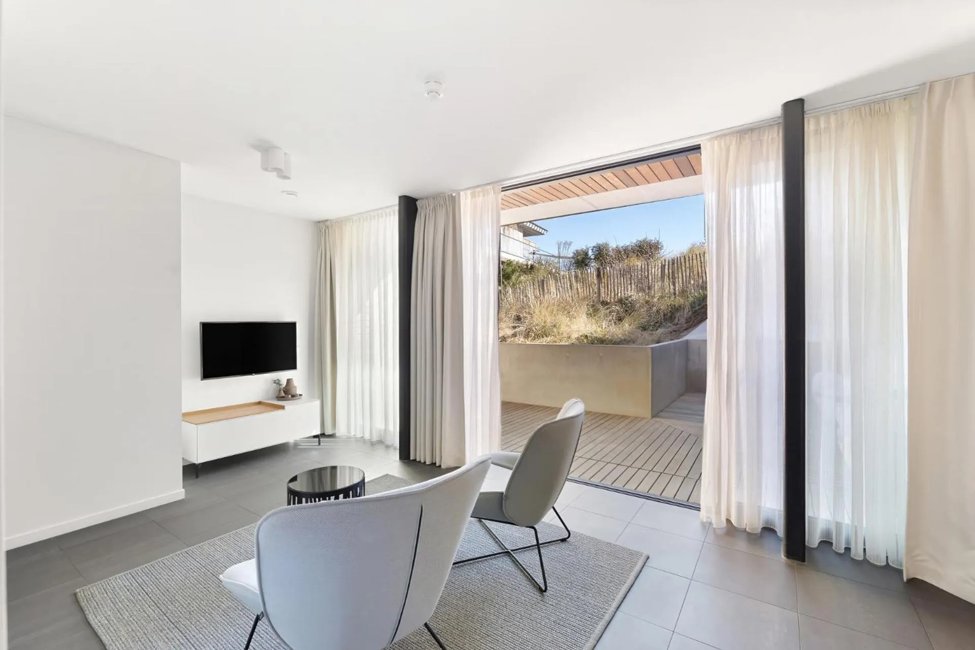 Seating area in Duinhotel Tien Torens