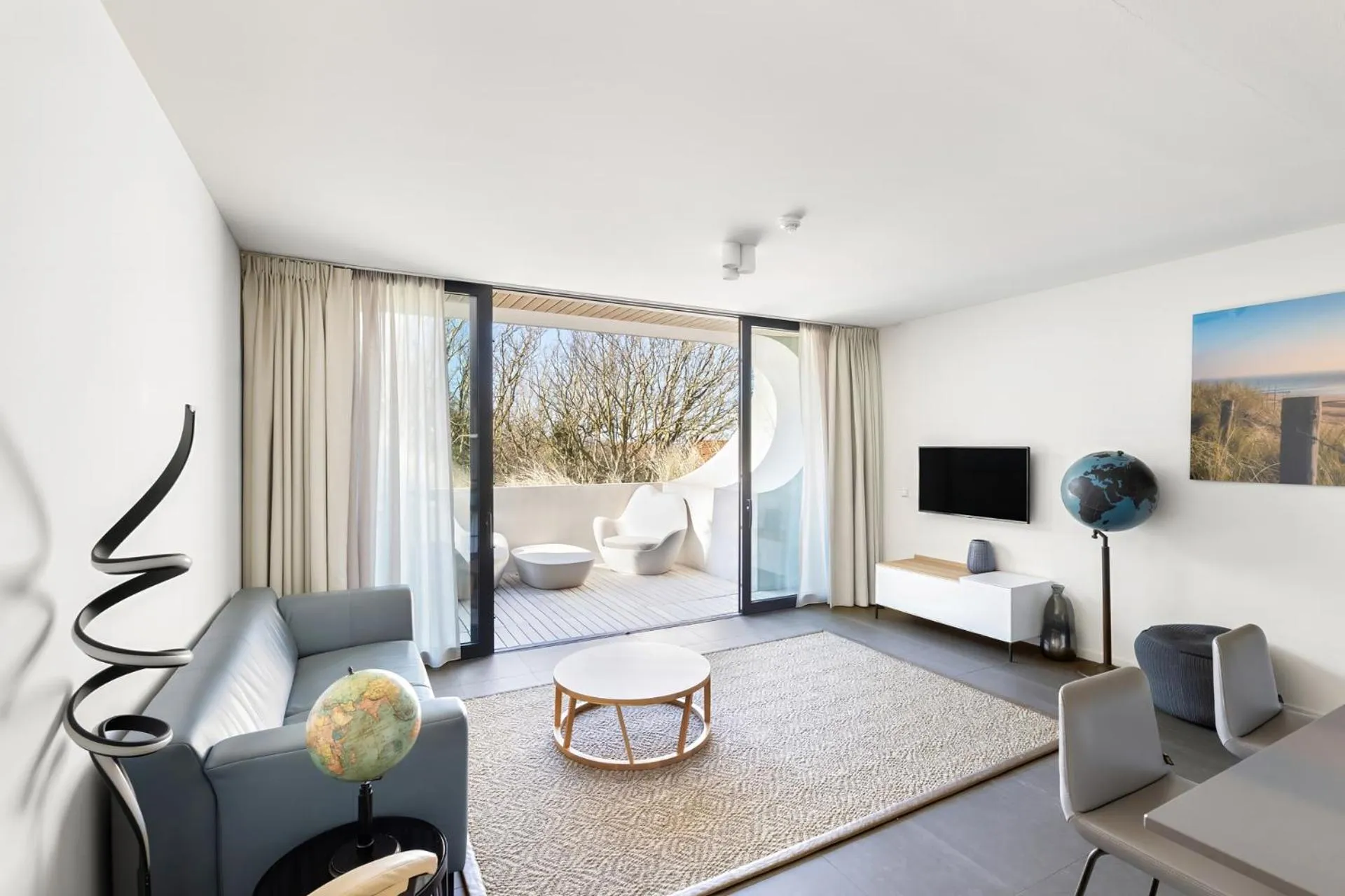 Living room in Duinhotel Tien Torens