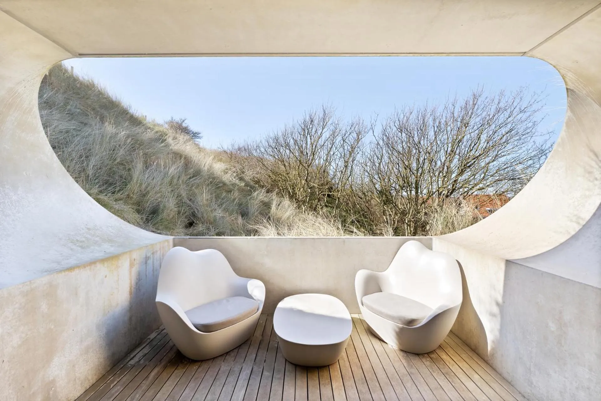 Balcony/Terrace in Duinhotel Tien Torens