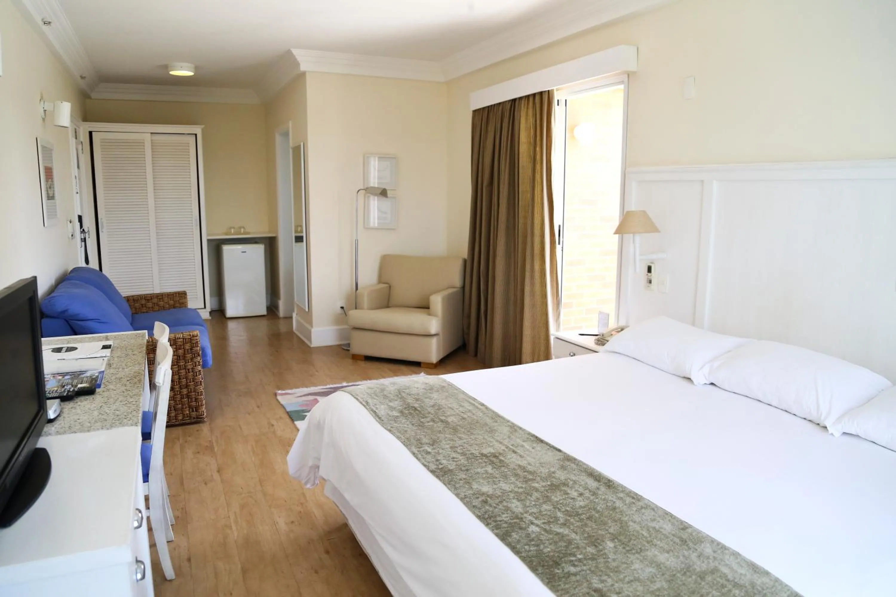 Bed in Vitória Hotel Convention Indaiatuba