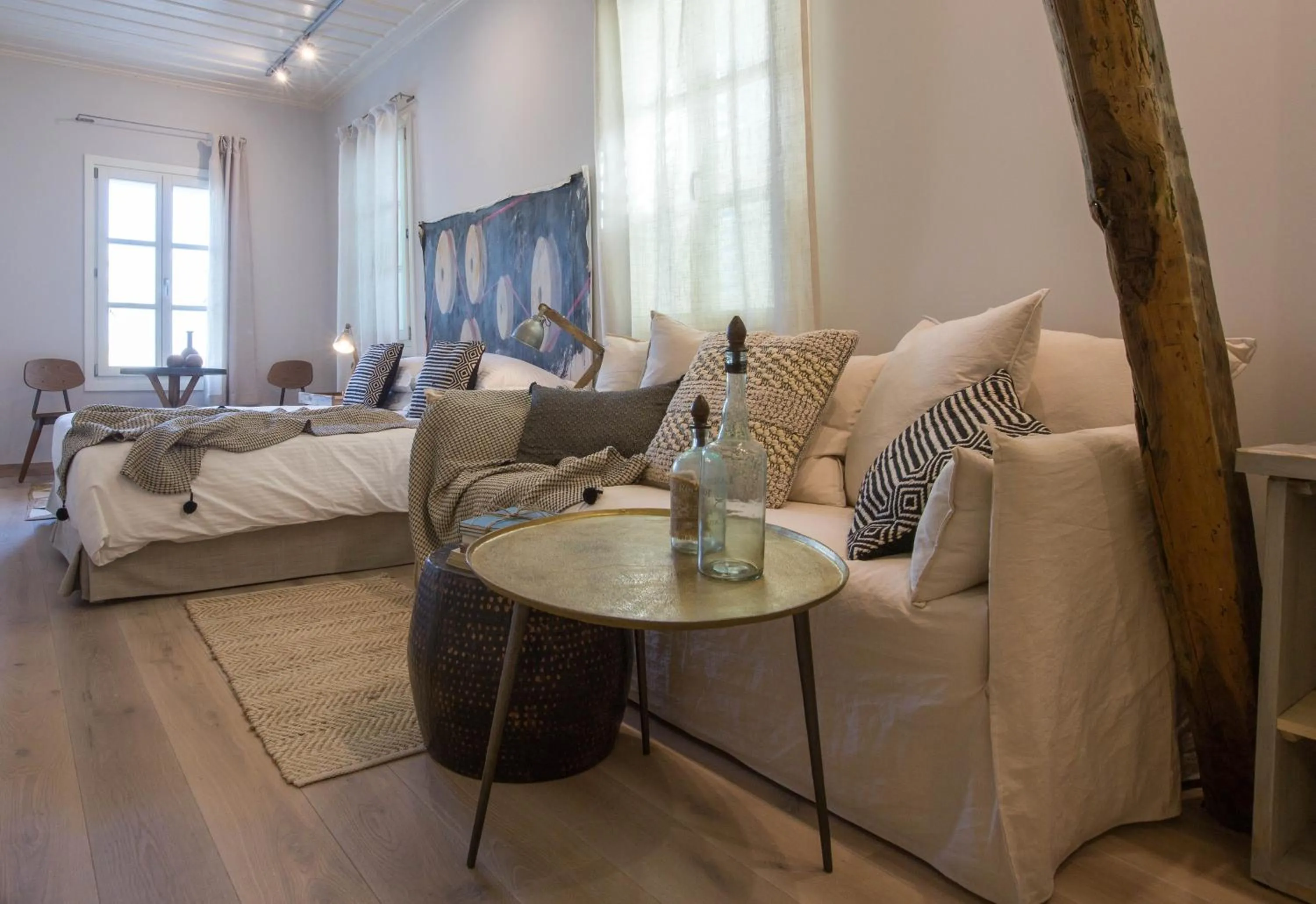 Living room in Amymone Suites