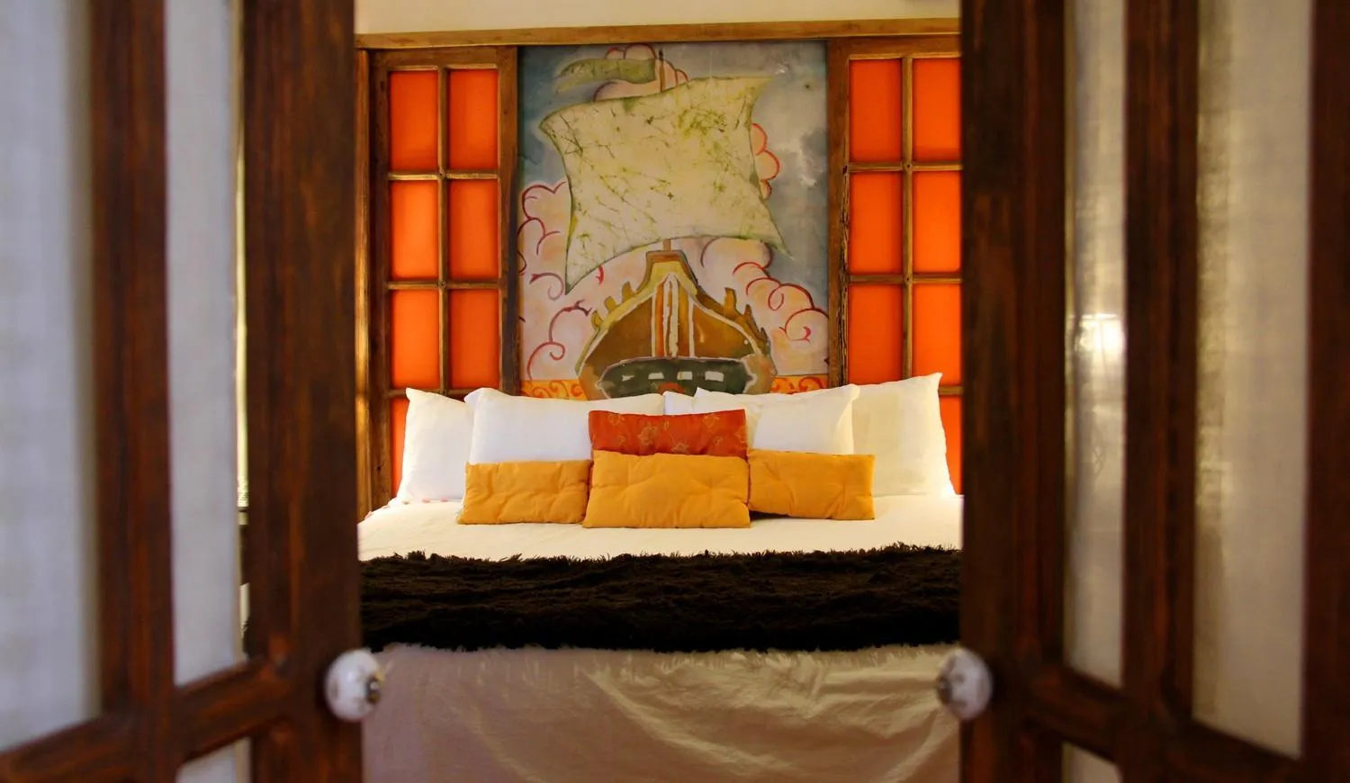 Bed in La Casa del Naranjo Hotel Boutique