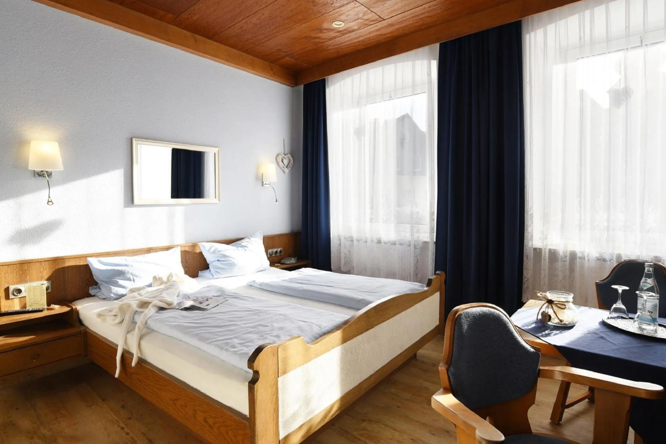 Photo of the whole room, Bed in Gasthof & Hotel Goldener Hirsch