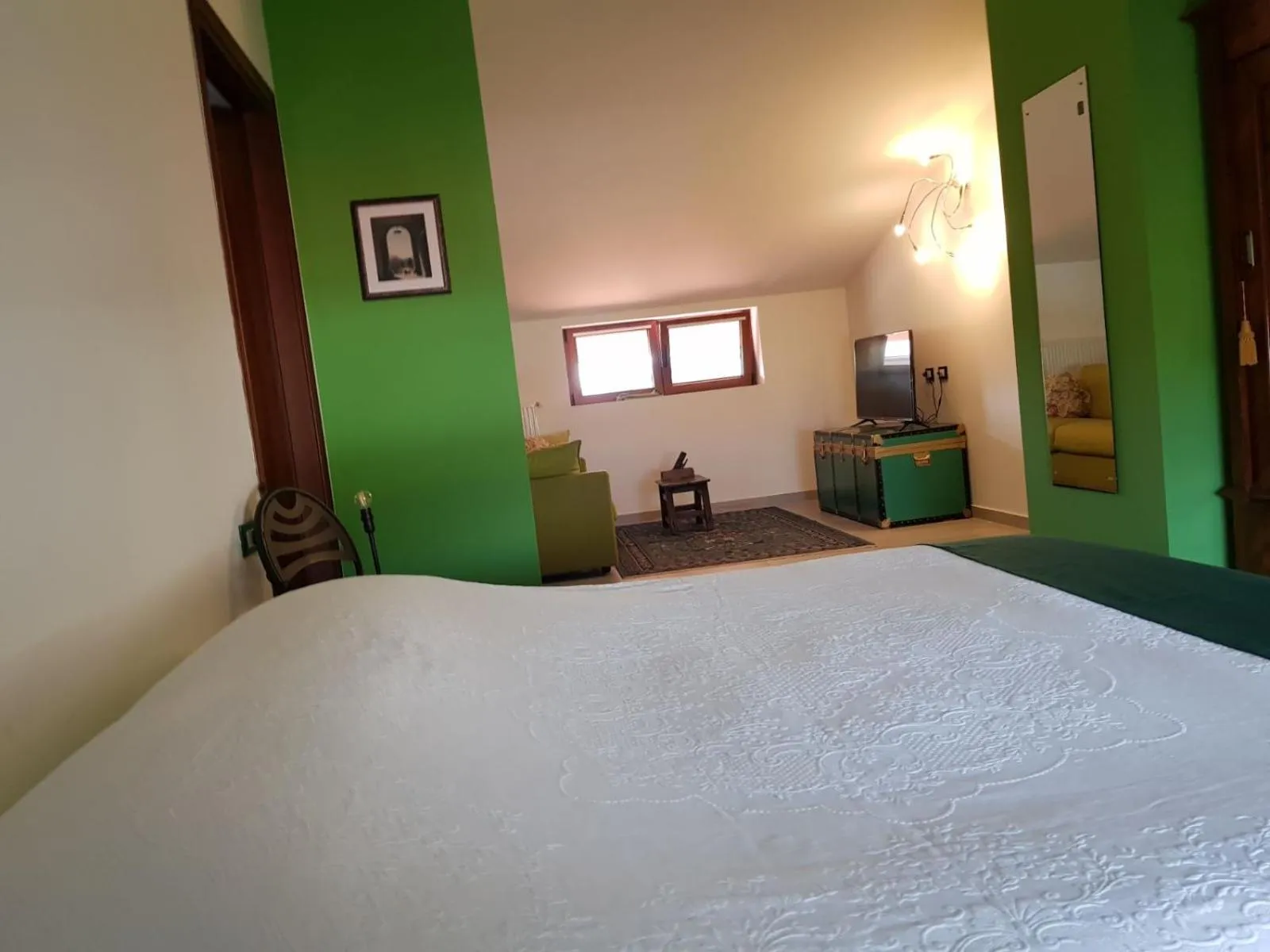 Bed in B&B Books & Bikes