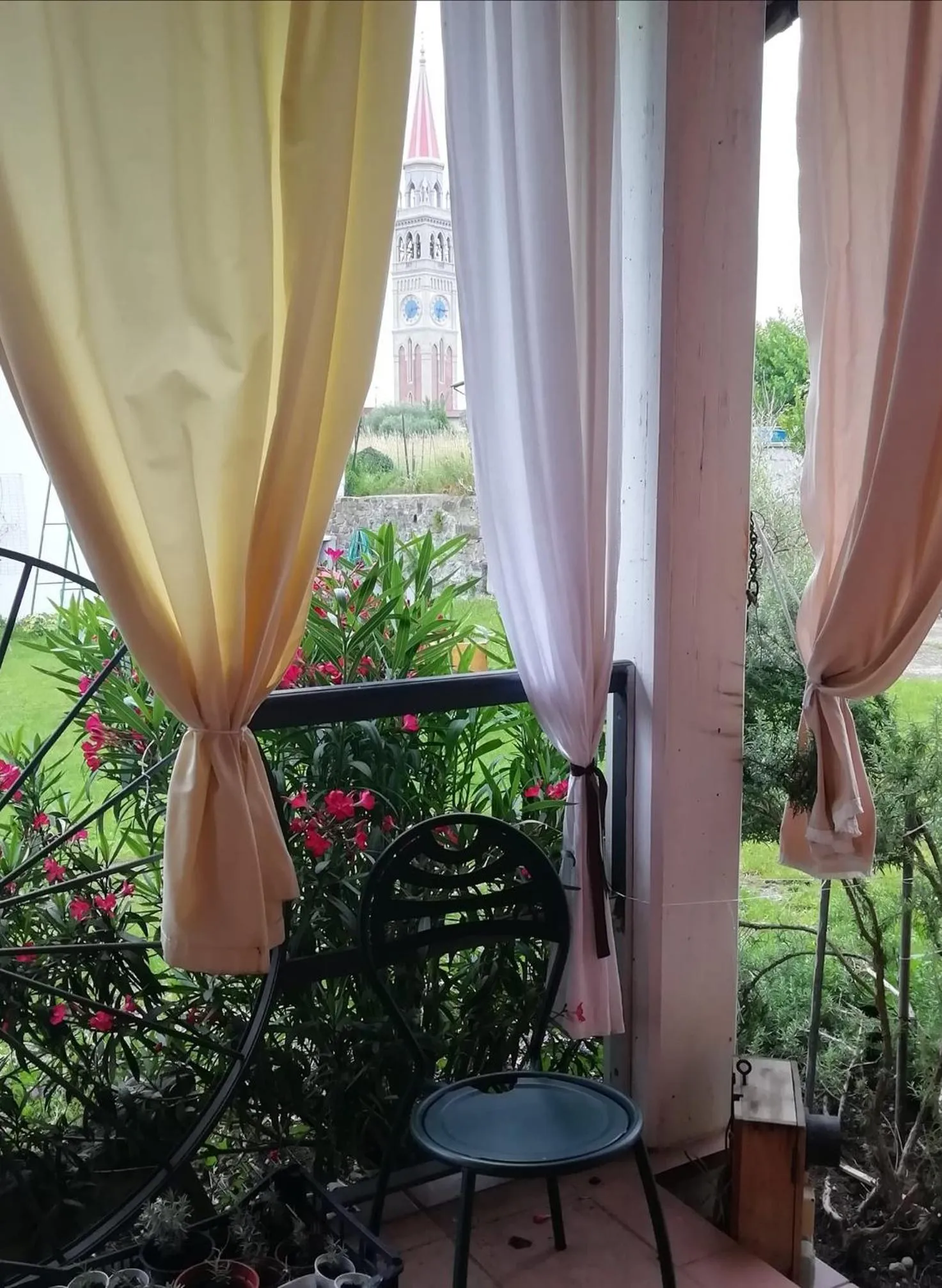 Garden view in B&B Books & Bikes