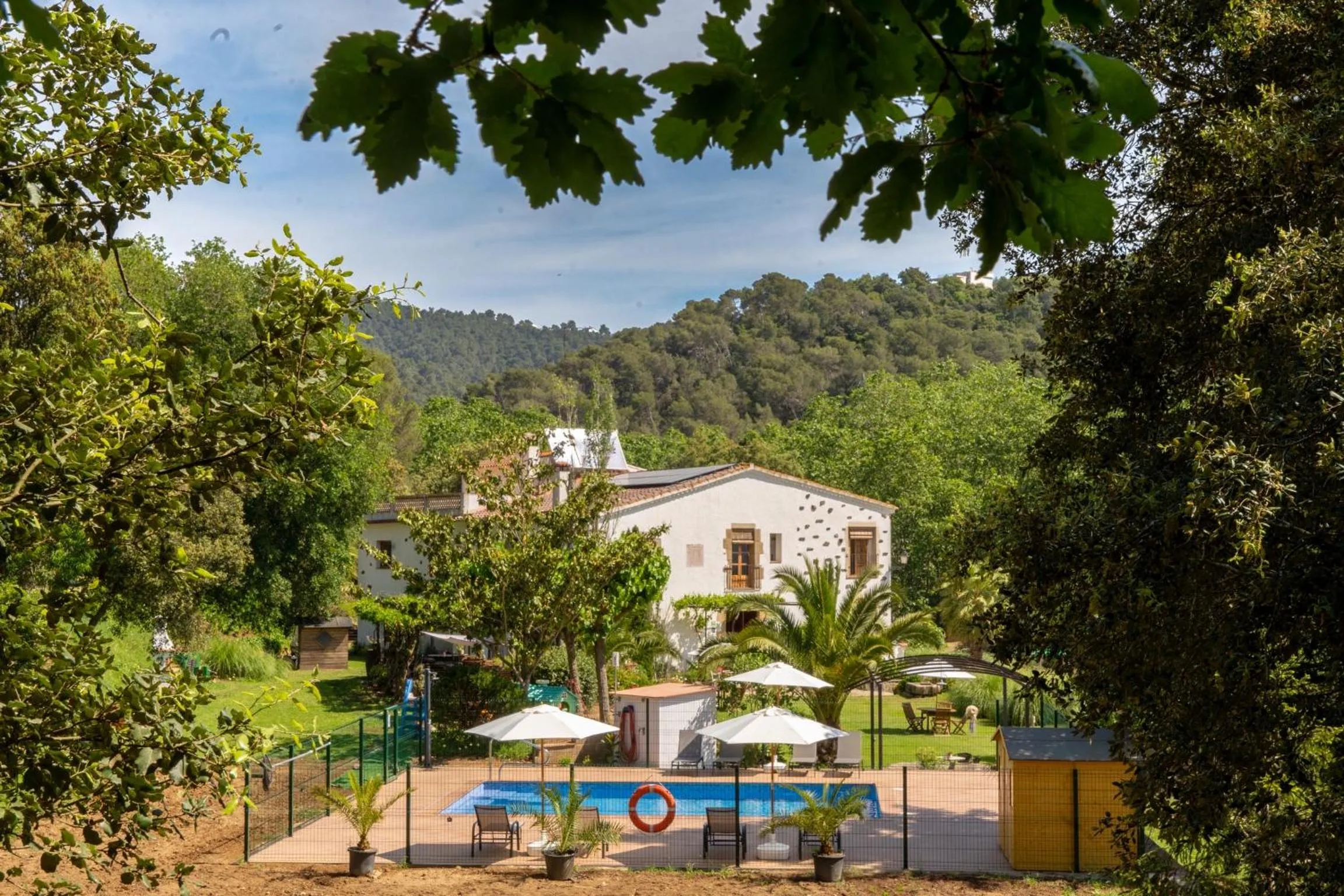 Pool view in Can Rosich