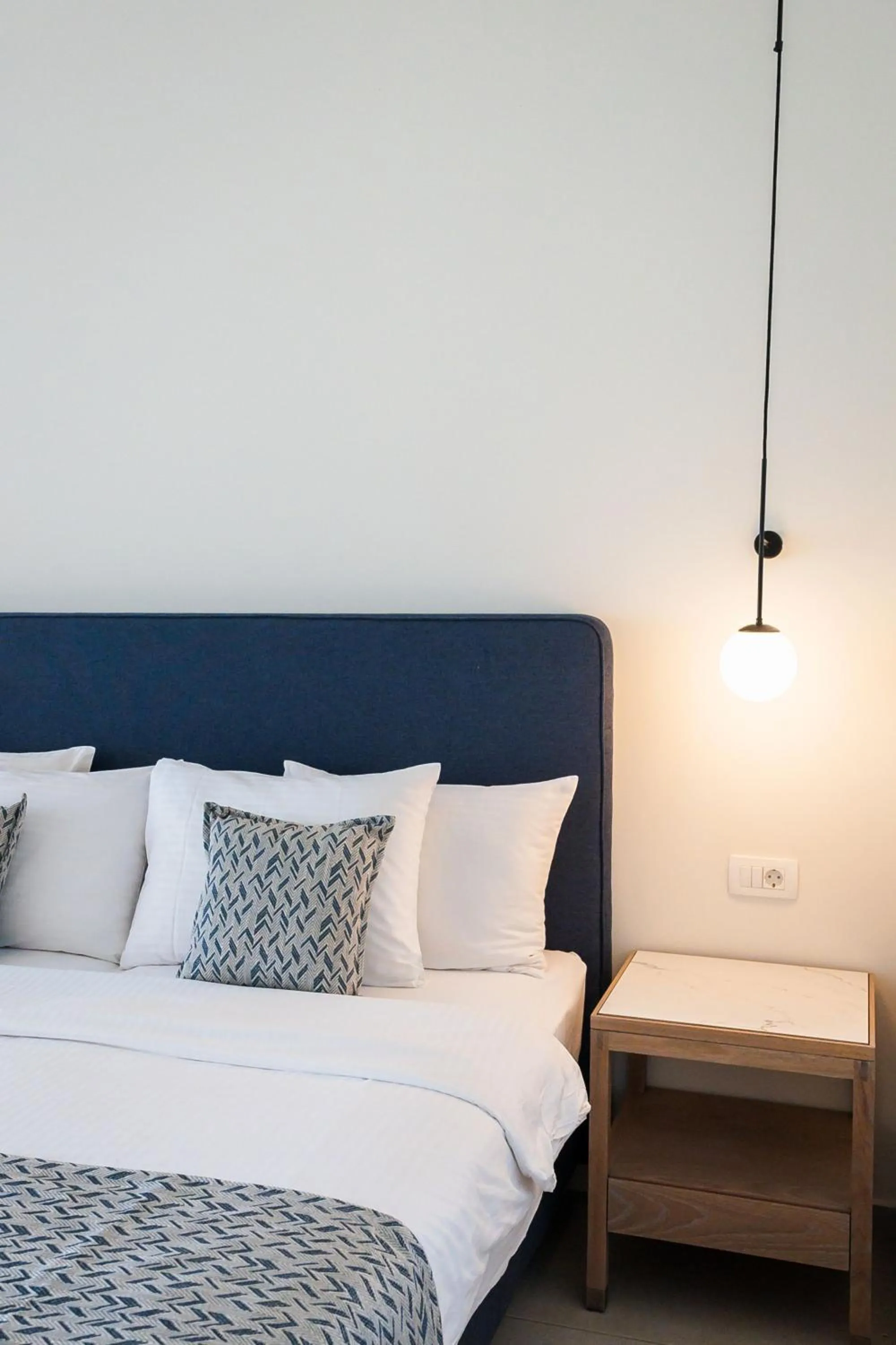 Bed in Silver Beach Hotel & Apartments