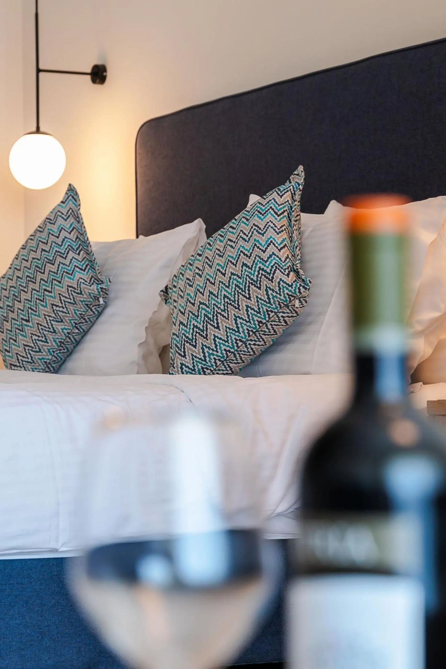 Bed in Silver Beach Hotel & Apartments