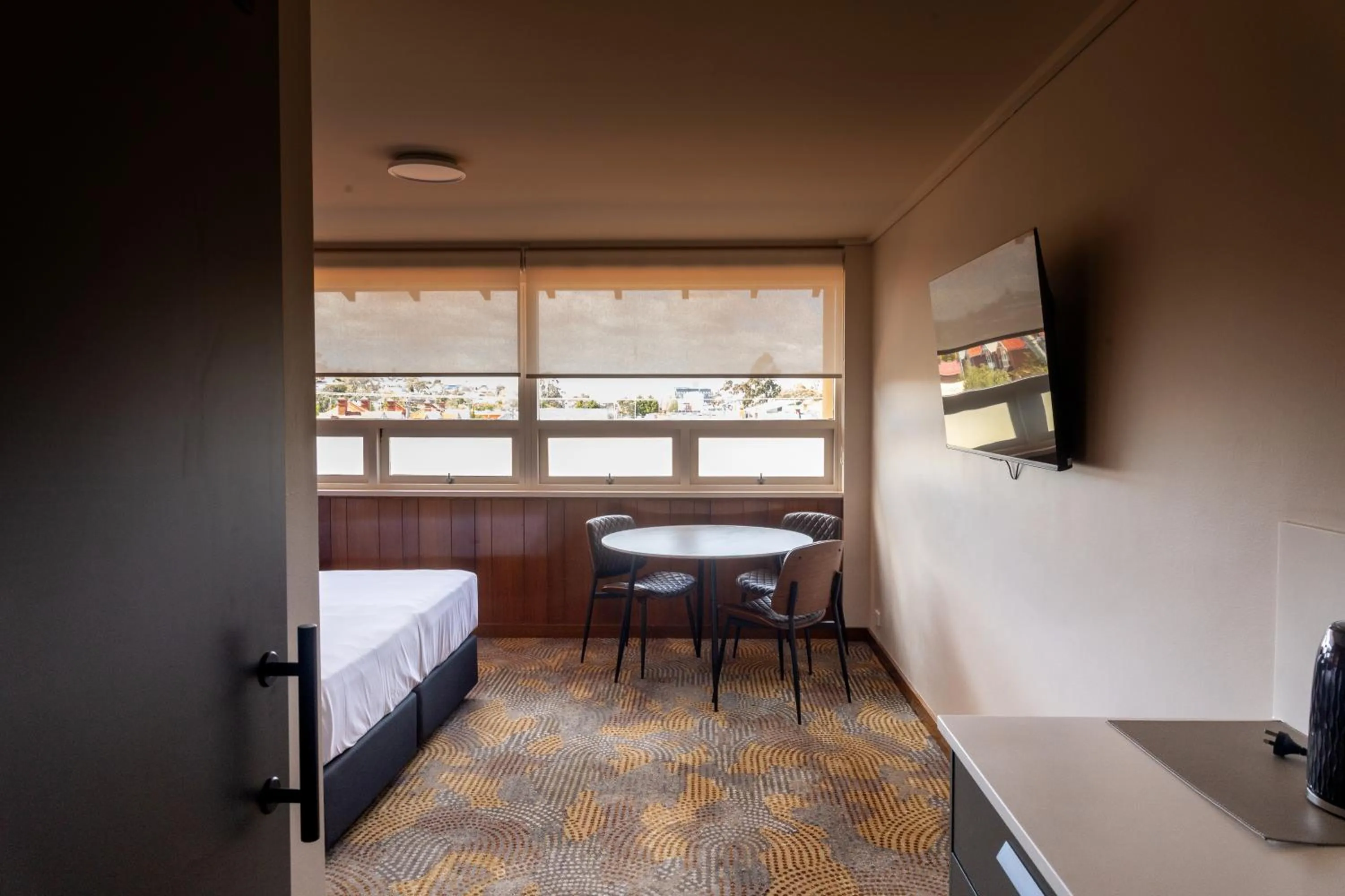 Bed in Black Buffalo