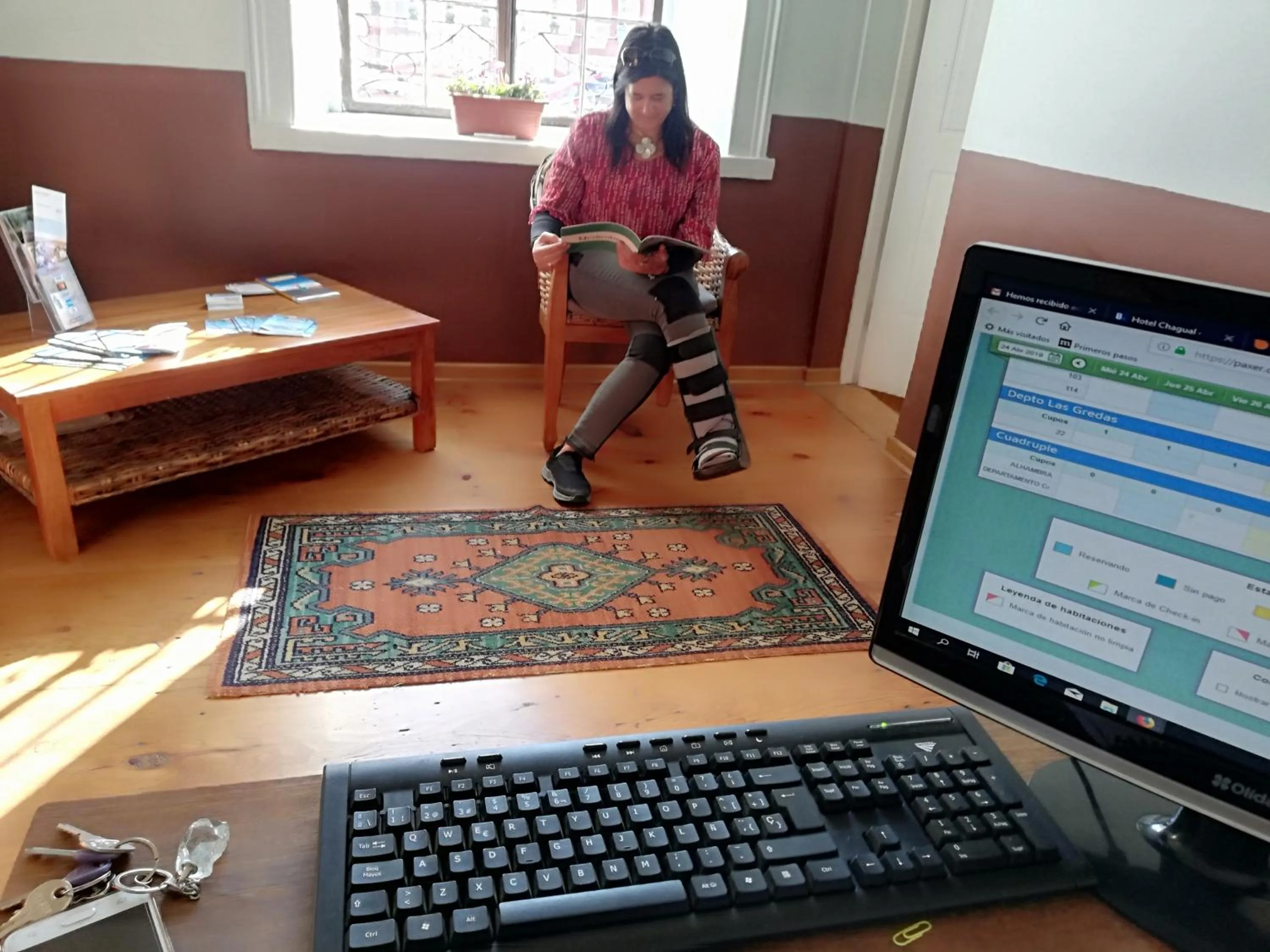 Lobby or reception in Hotel Chagual