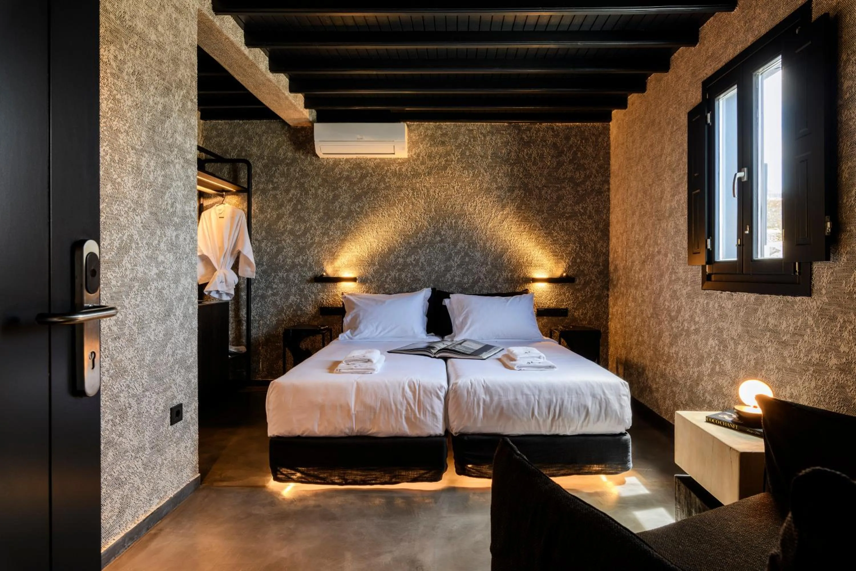 Bed in She Mykonos Boutique Hotel