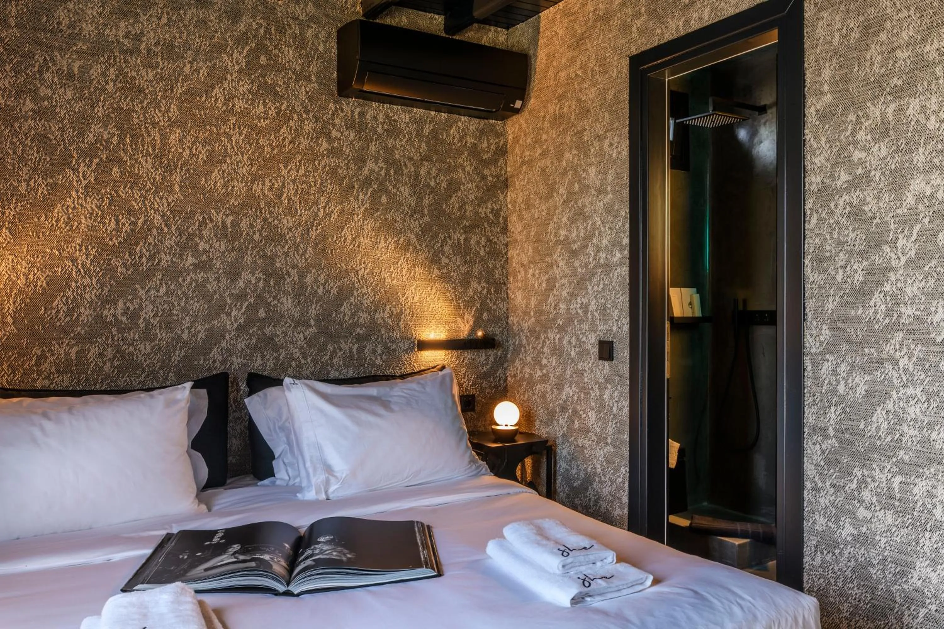 Bed in She Mykonos Boutique Hotel