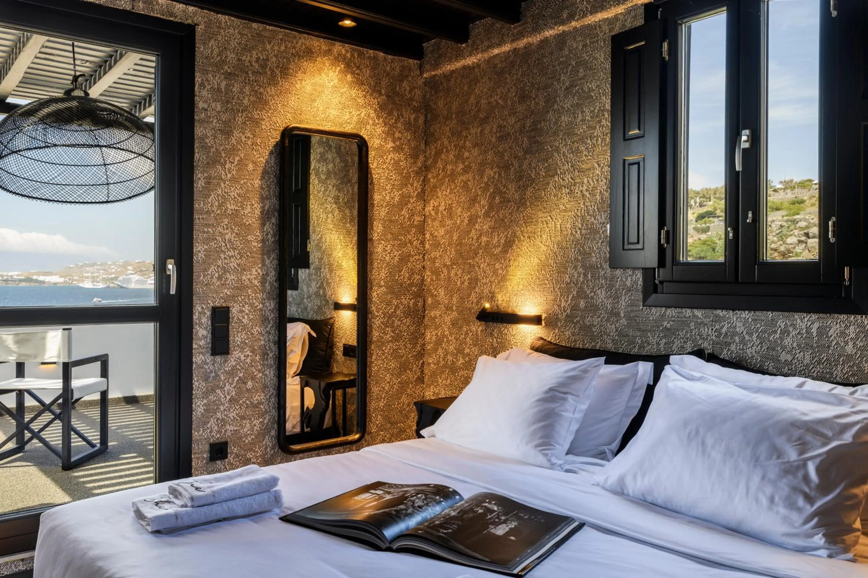 Bed in She Mykonos Boutique Hotel