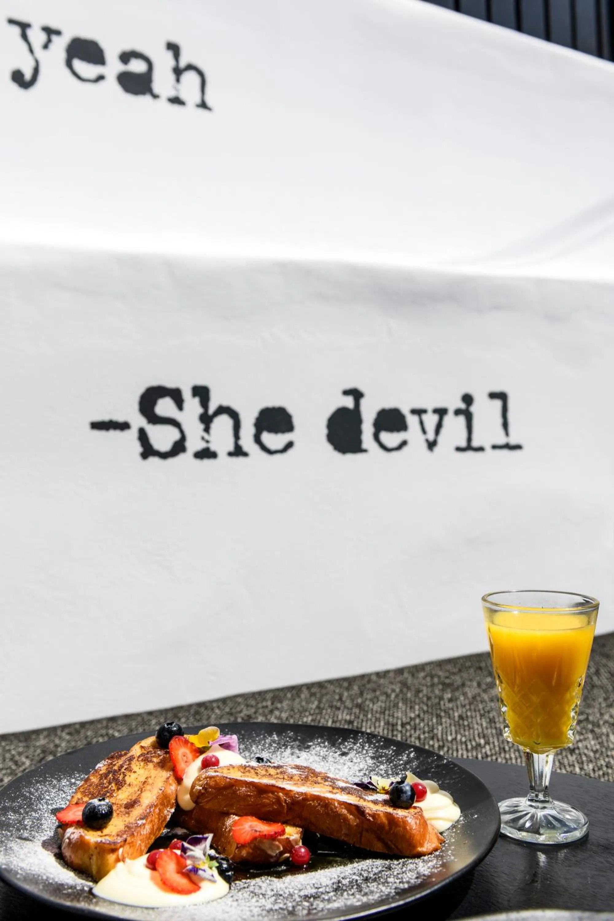 Food and drinks in She Mykonos Boutique Hotel