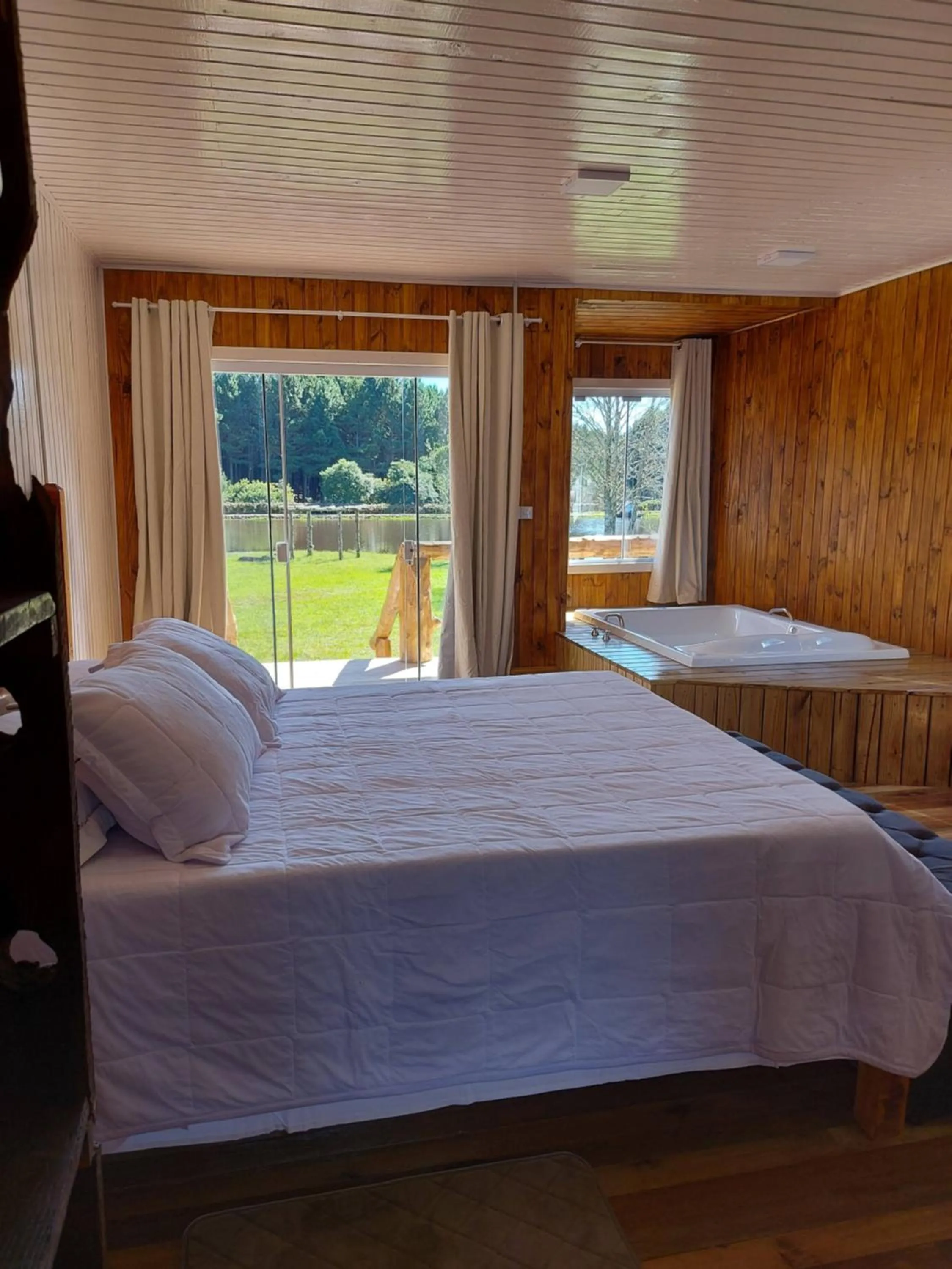 Bed in Pousada Recanto do Lago