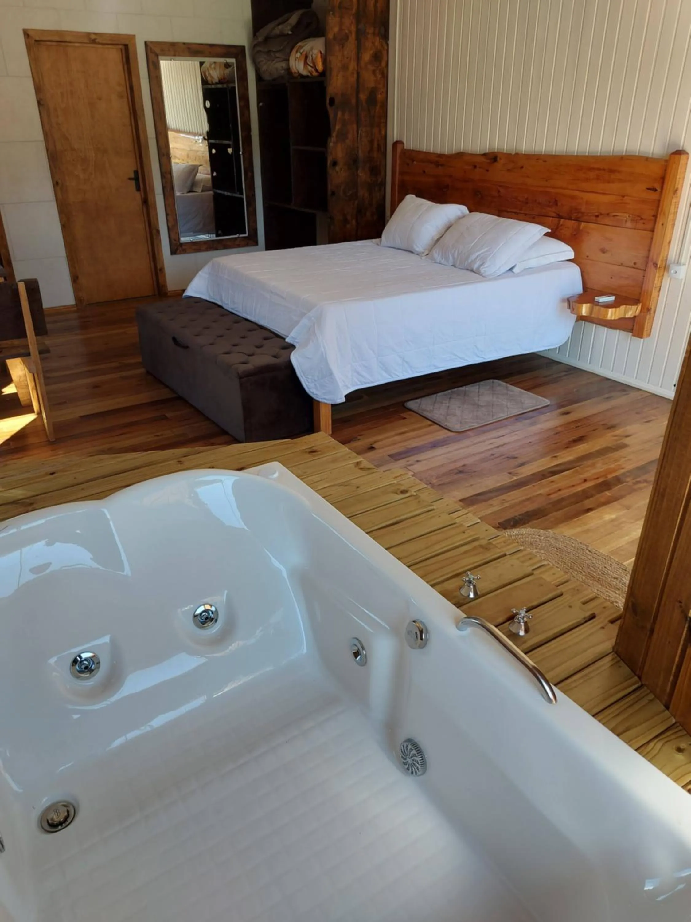 Bed in Pousada Recanto do Lago