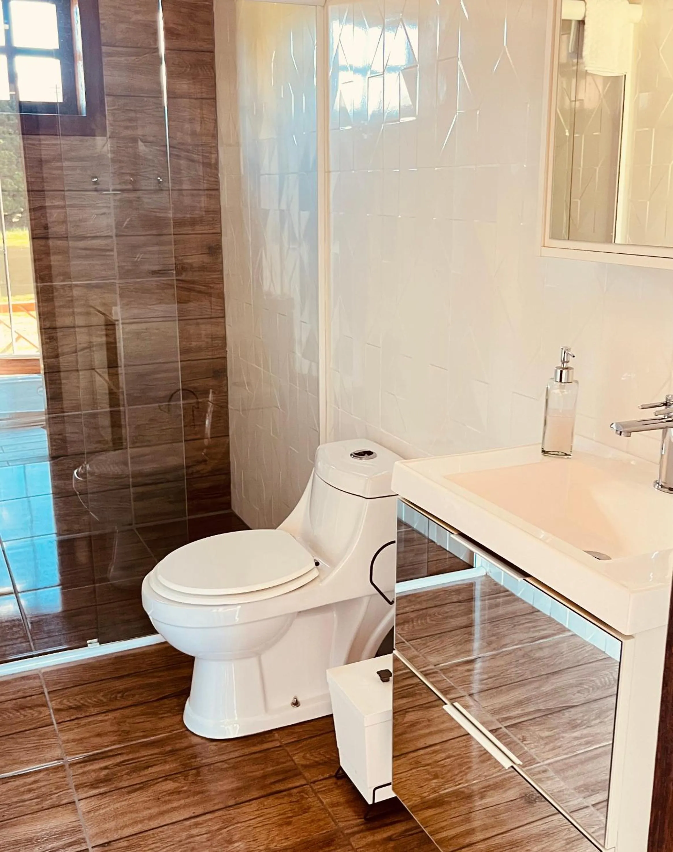 Bathroom in Pousada Recanto do Lago