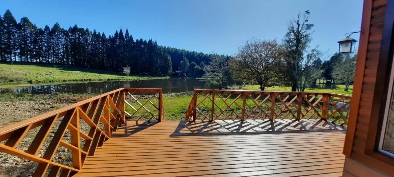 Balcony/Terrace in Pousada Recanto do Lago