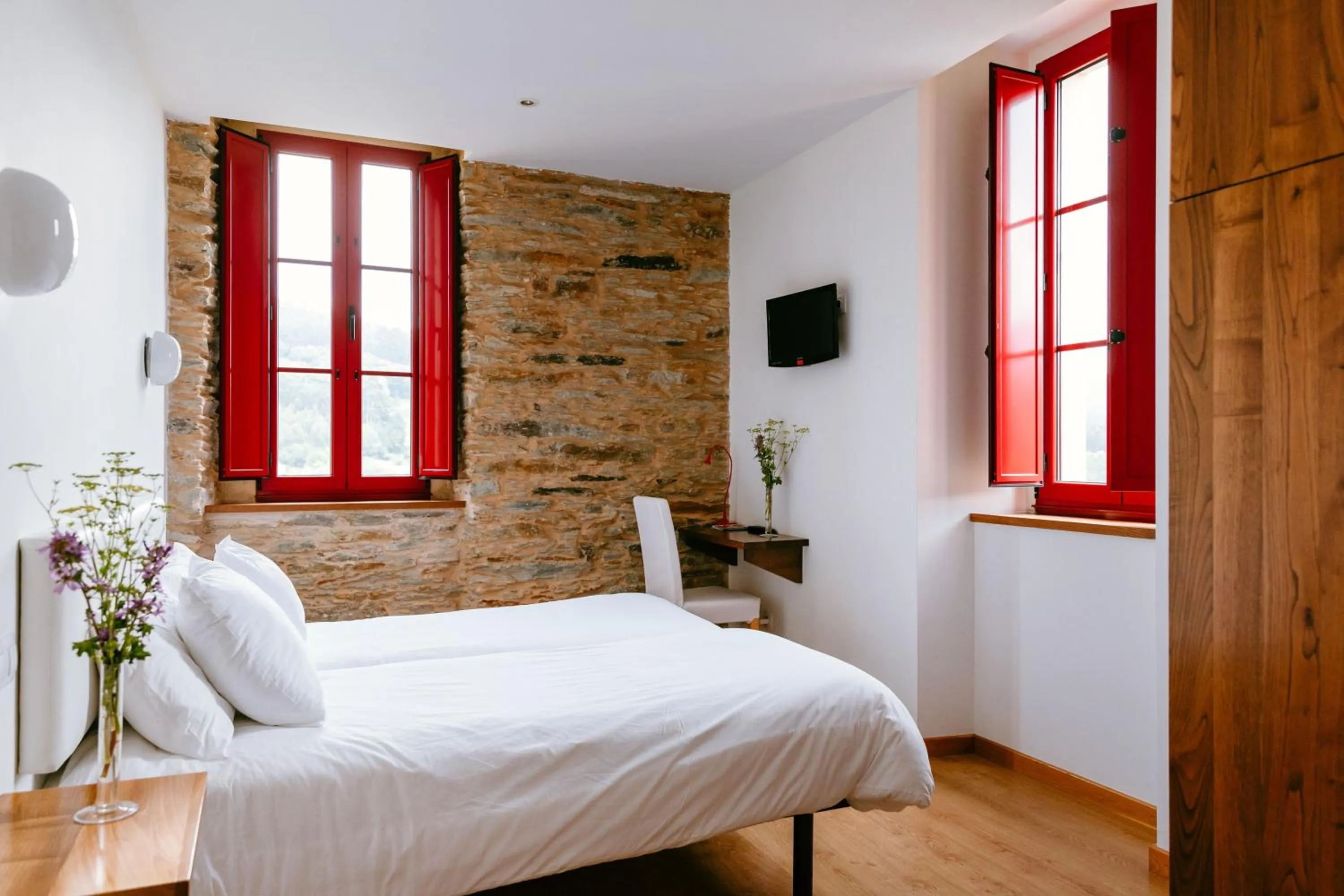 Bed in Hotel El Castaño Dormilón