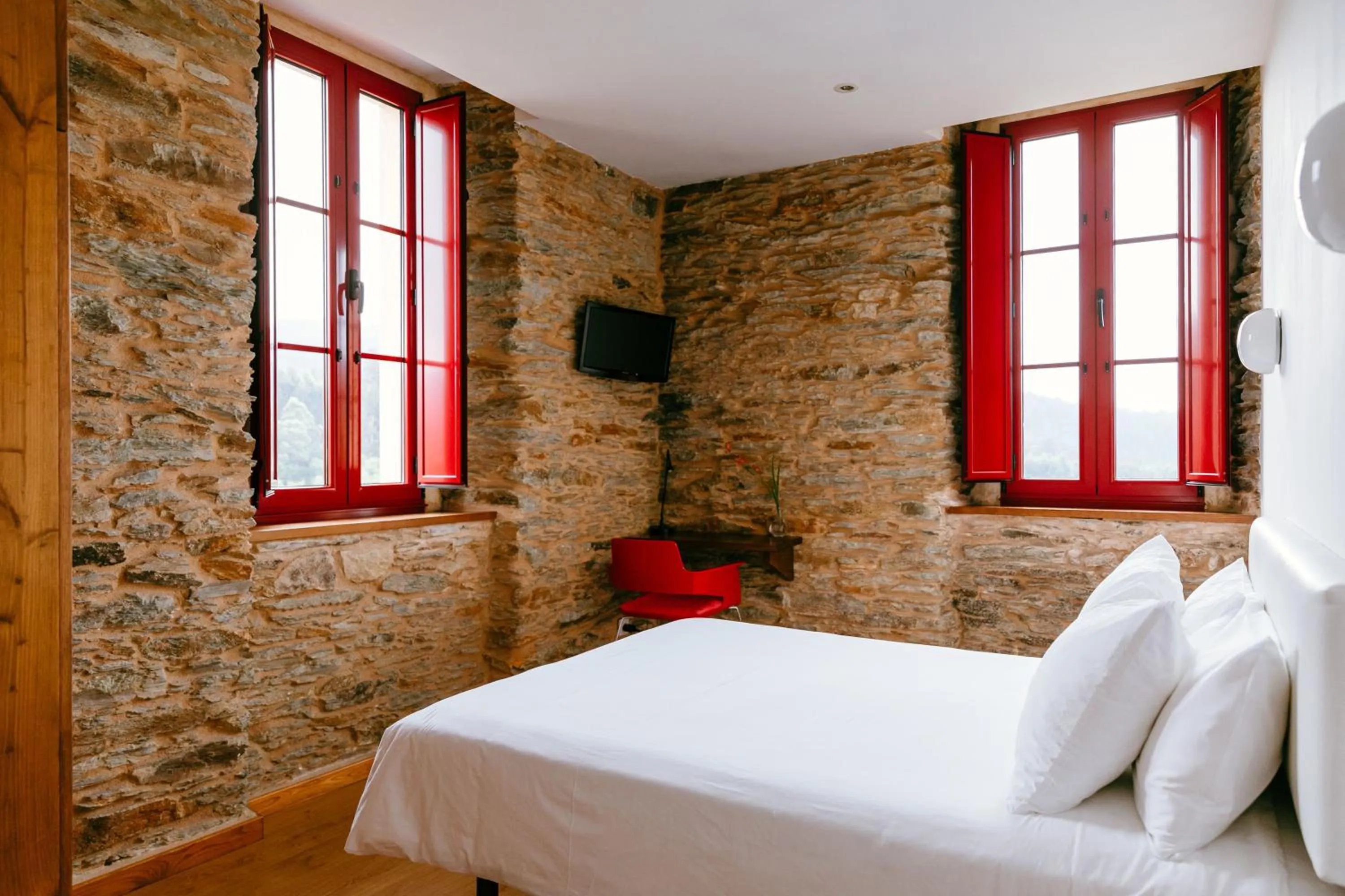 Bed in Hotel El Castaño Dormilón