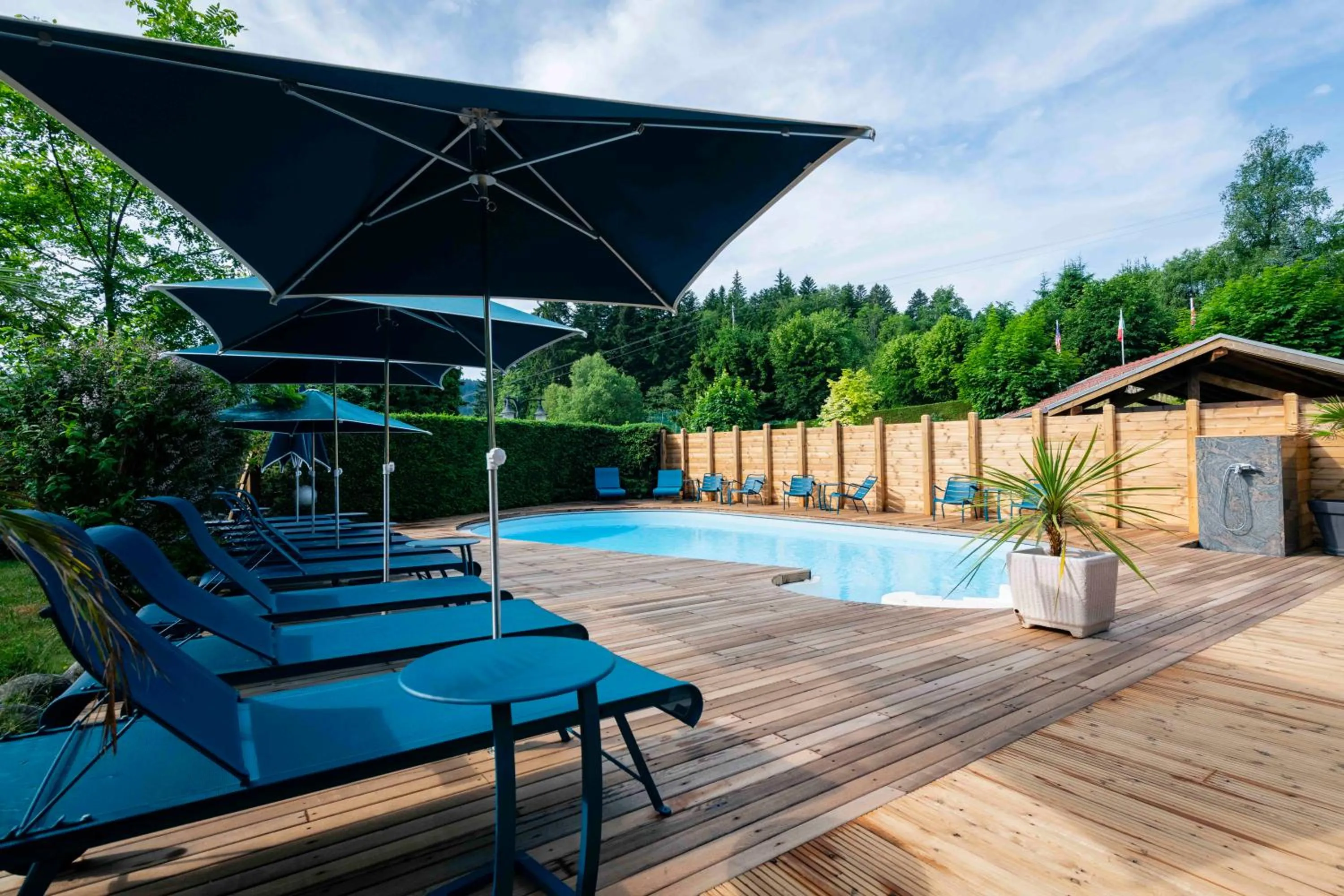 Swimming pool in Hôtel-Restaurant Les Bas-Rupts, Singuliers Hôtel