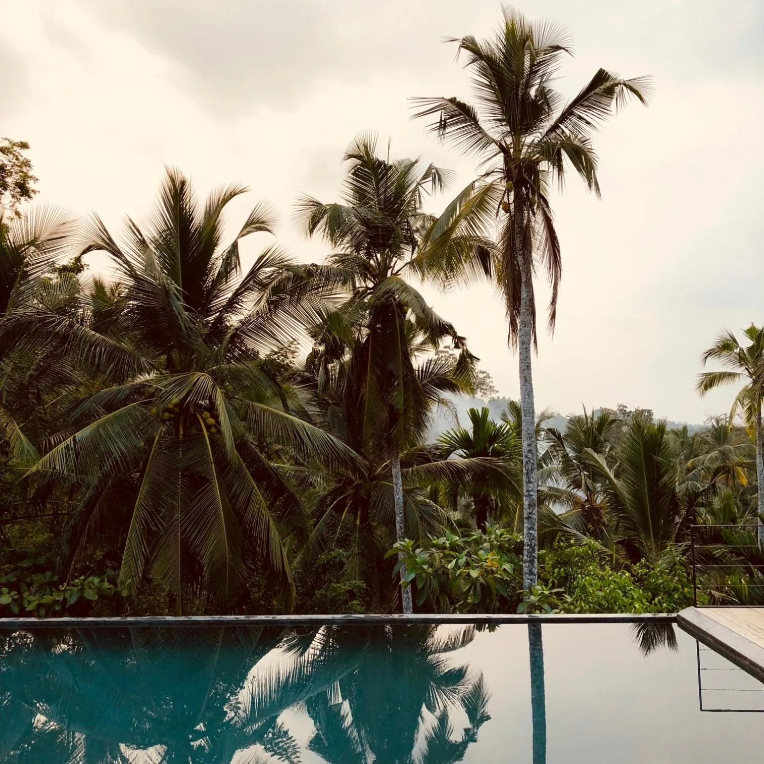 Pool view in Good Vibes Villas
