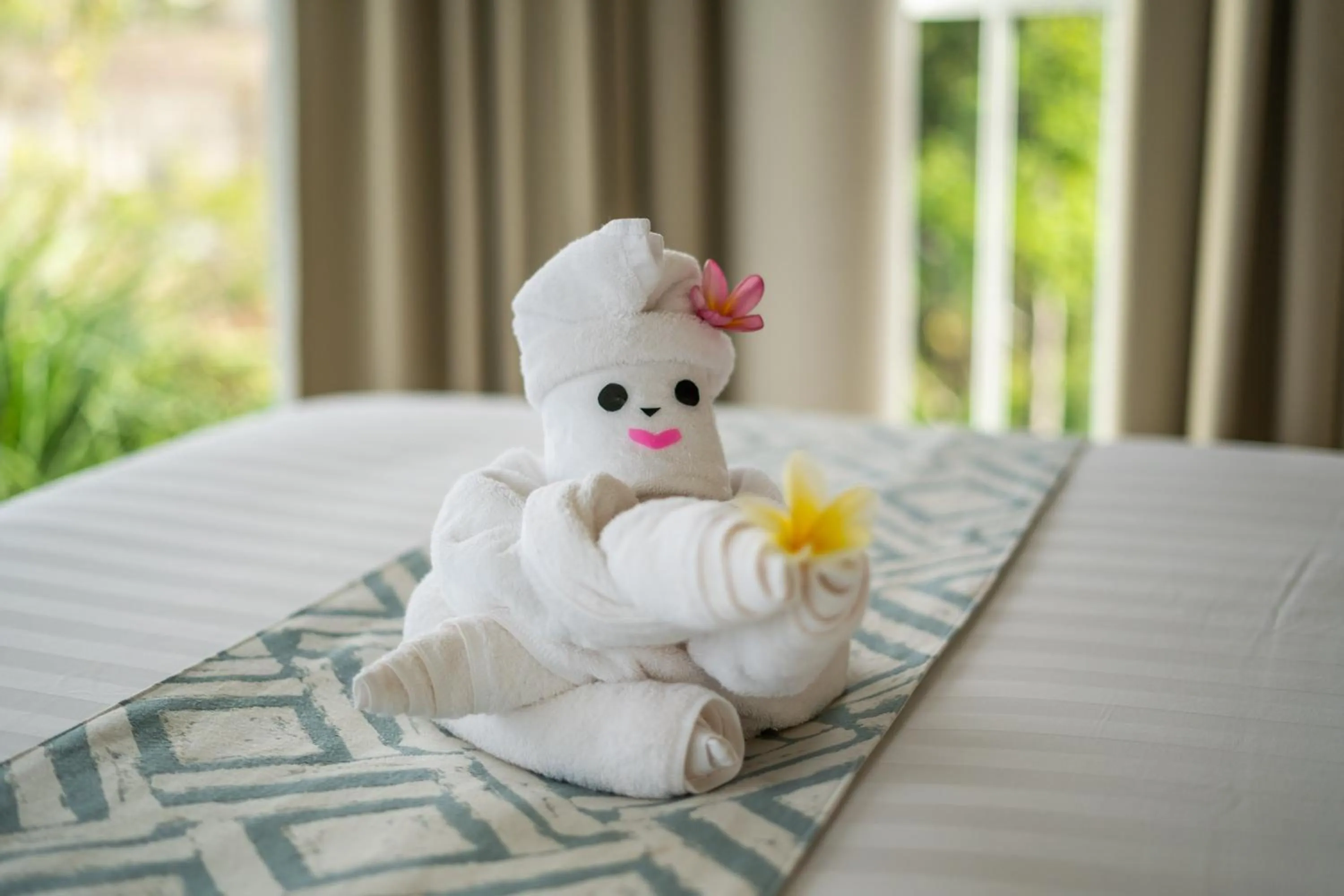 Decorative detail, Bed in Dayu Mirah Resort