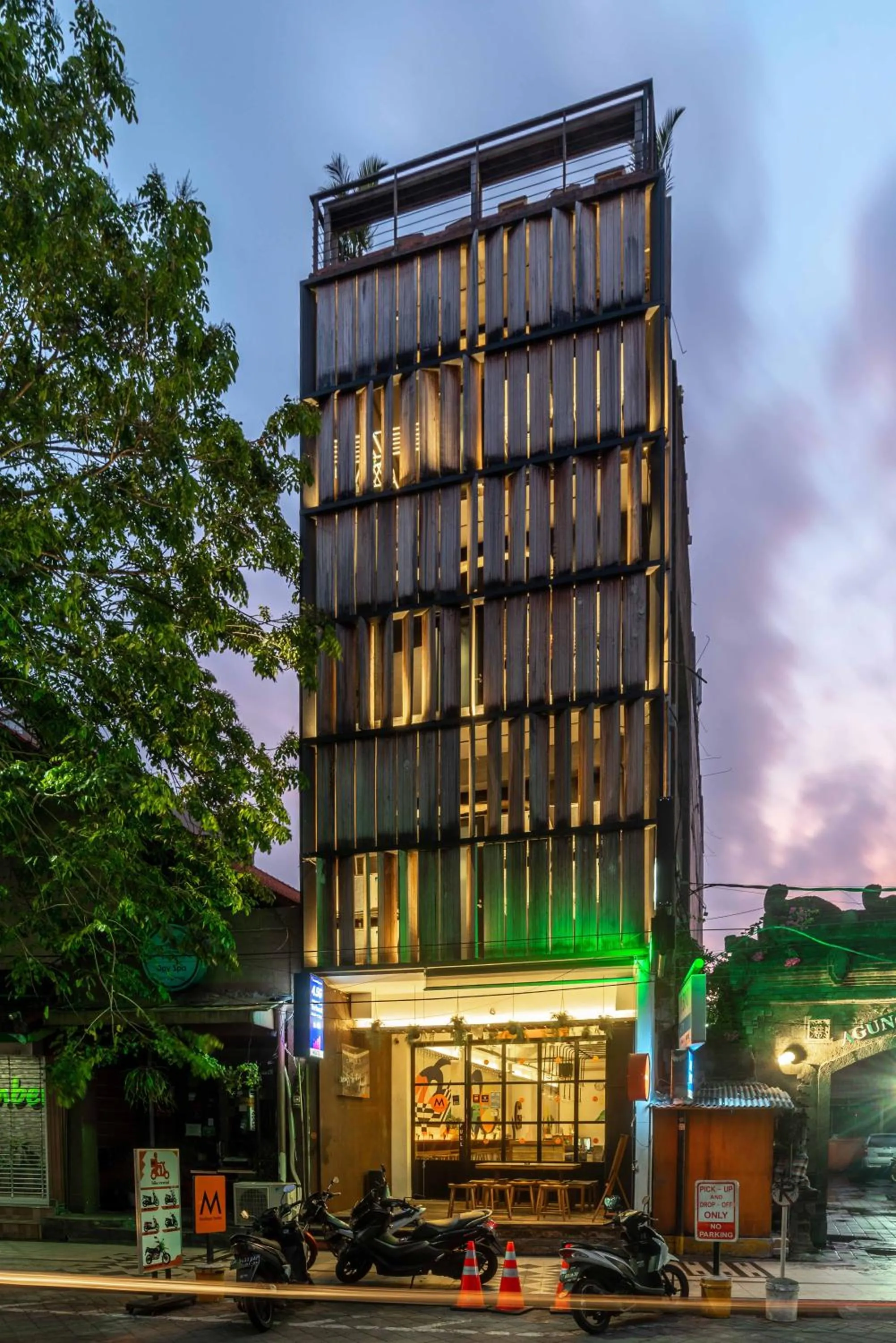 Property building in M Boutique Hostel Legian