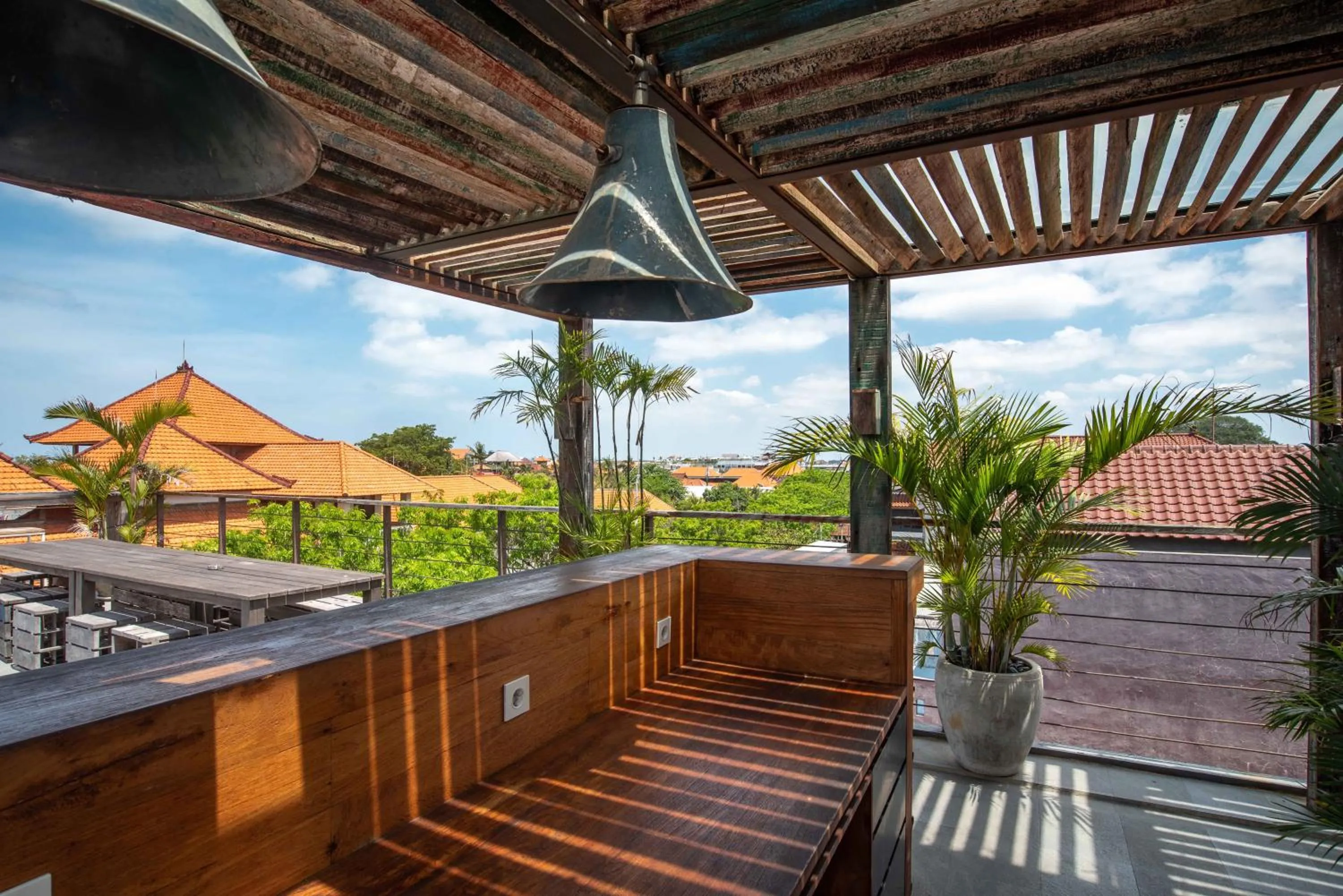 Balcony/Terrace in M Boutique Hostel Legian