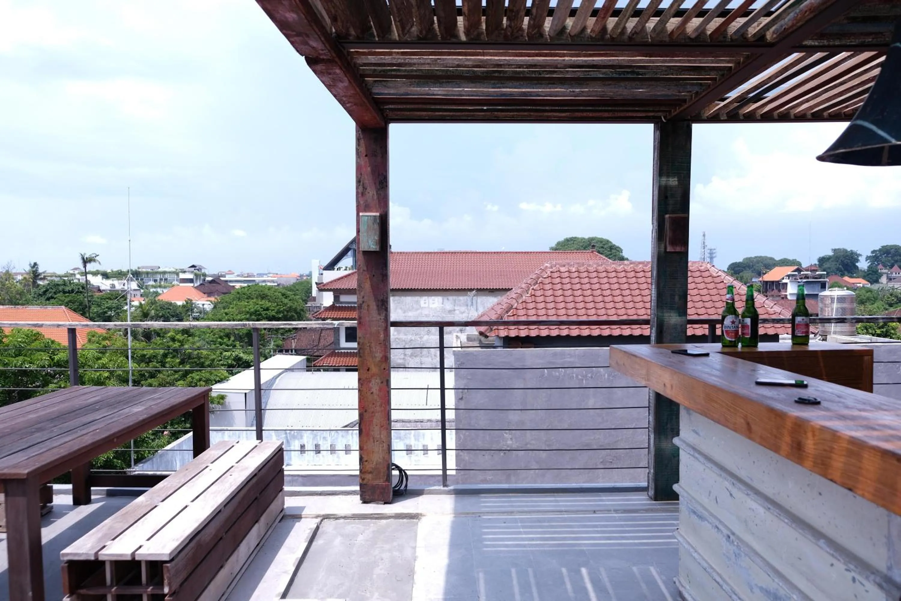 Balcony/Terrace in M Boutique Hostel Legian