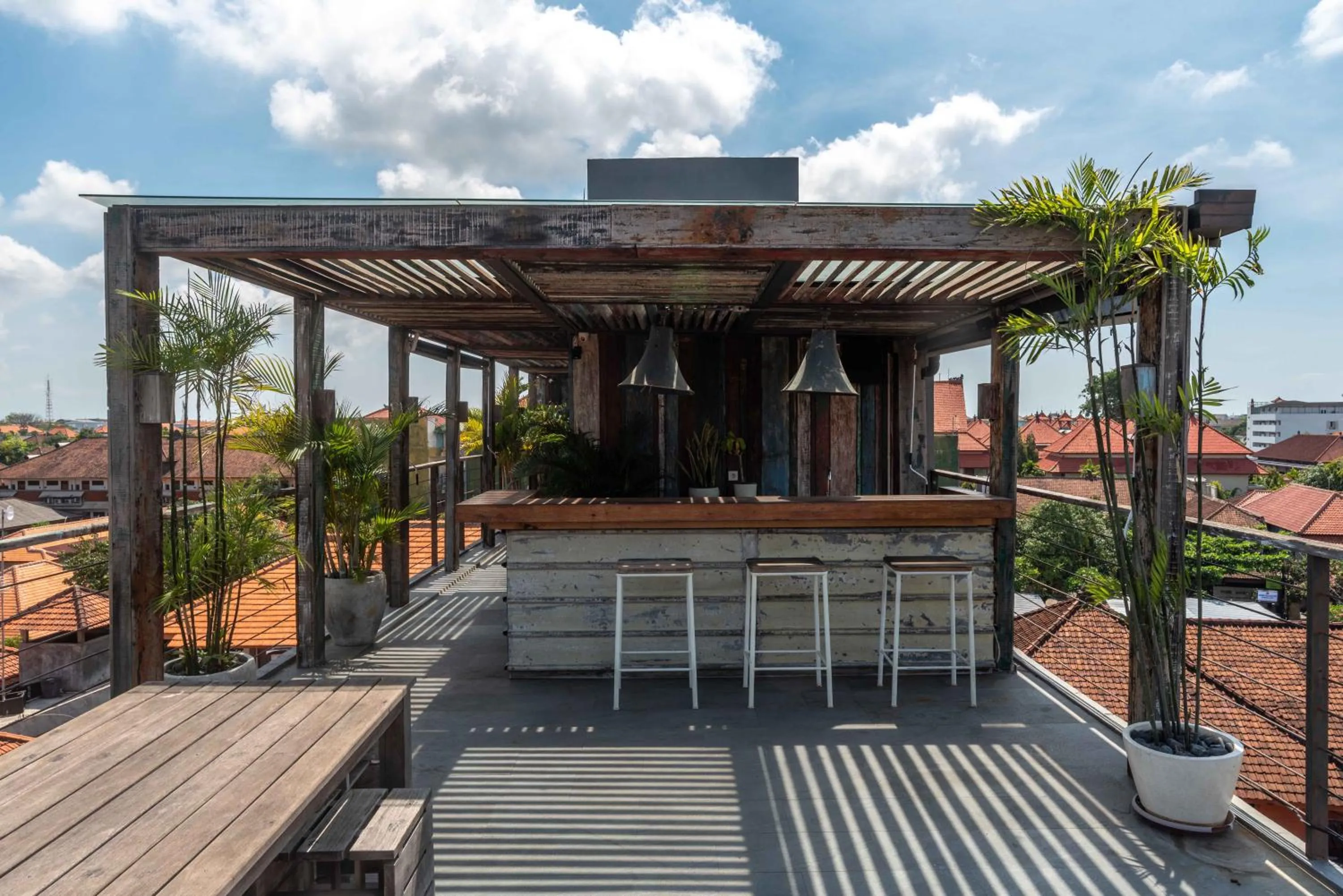 Balcony/Terrace in M Boutique Hostel Legian