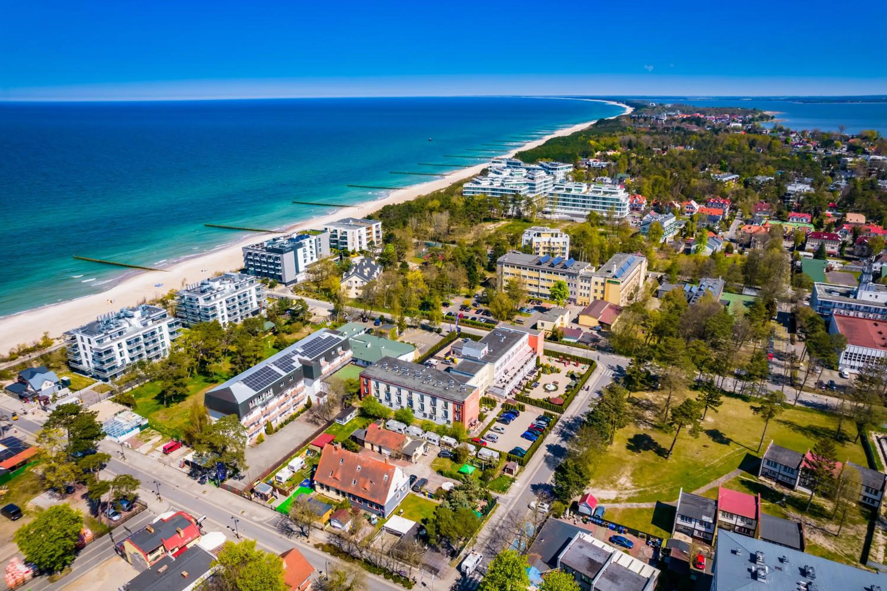 Bird's eye view in Great Polonia Sand Beach Mielno