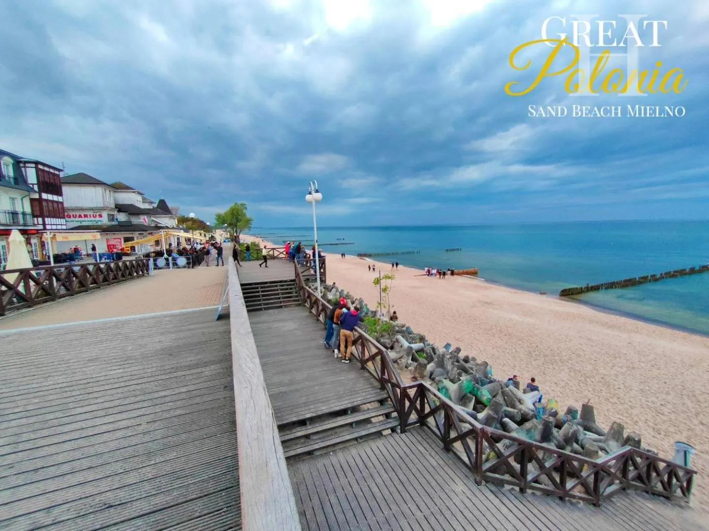 Beach in Great Polonia Sand Beach Mielno