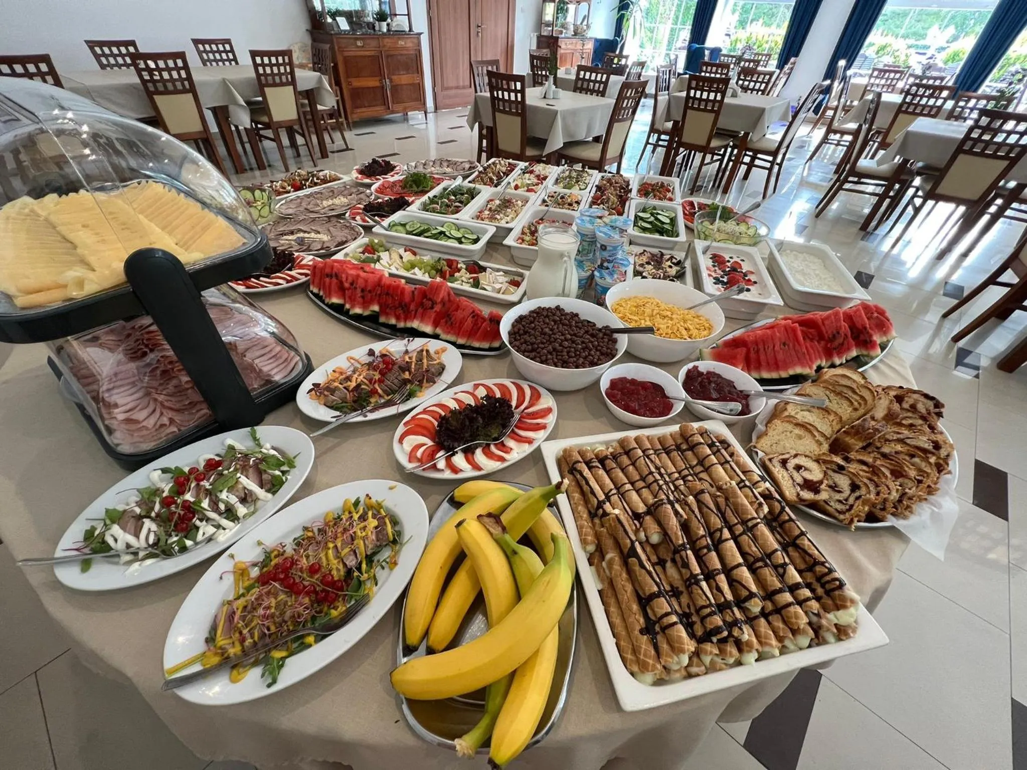Continental breakfast in Great Polonia Sand Beach Mielno