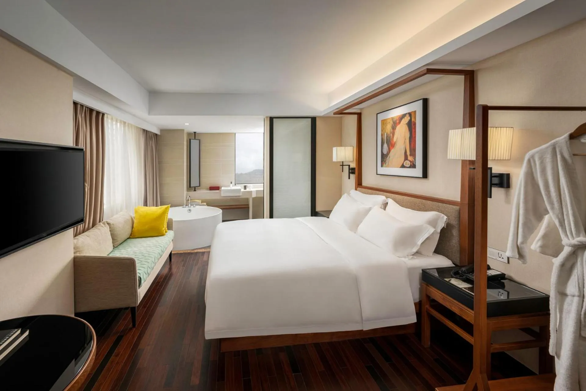 Bed in SSAW Boutique Hotel Sanya