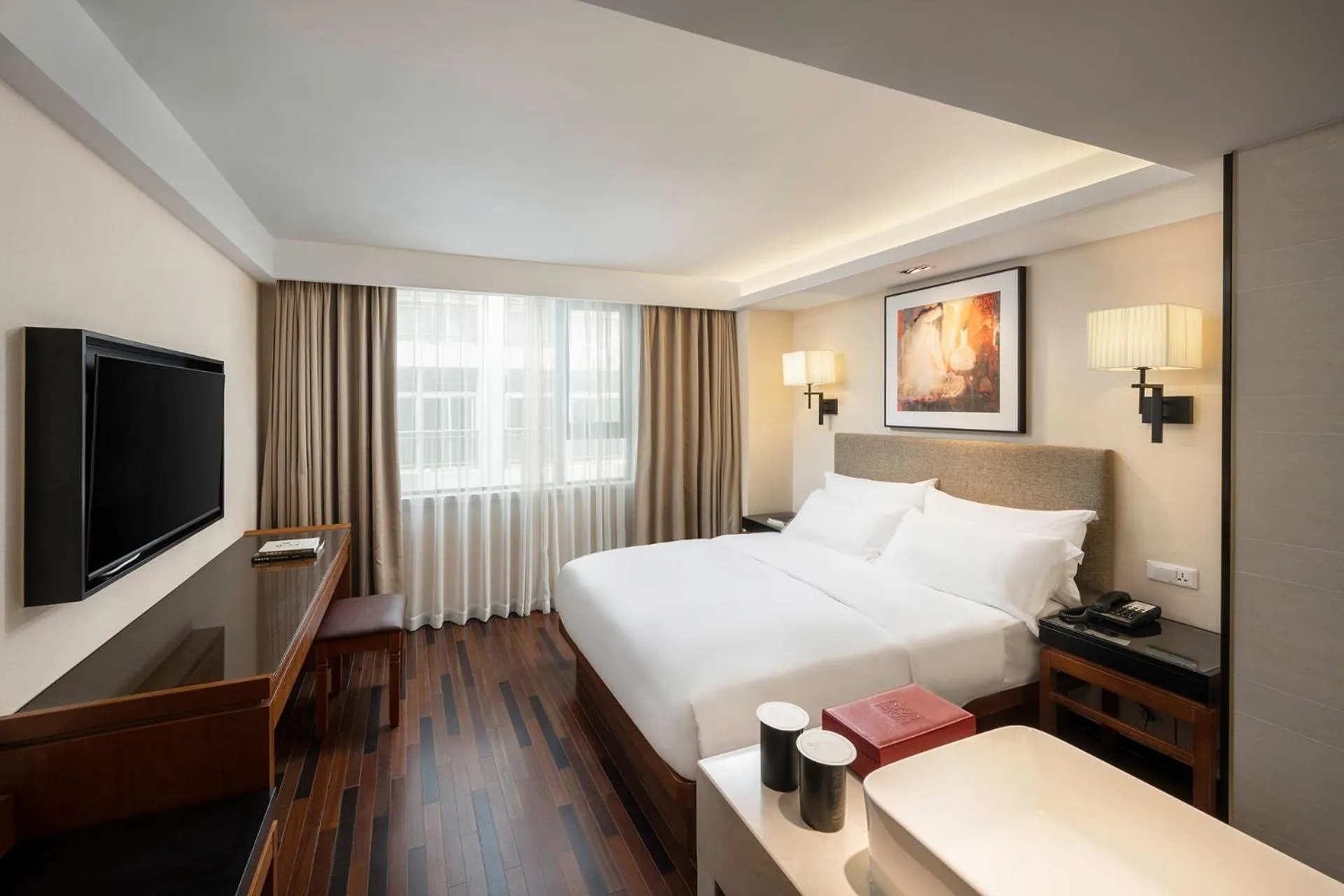 Bed in SSAW Boutique Hotel Sanya