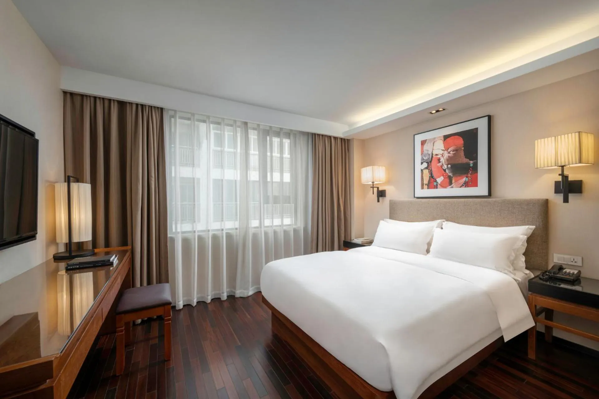 Bed in SSAW Boutique Hotel Sanya