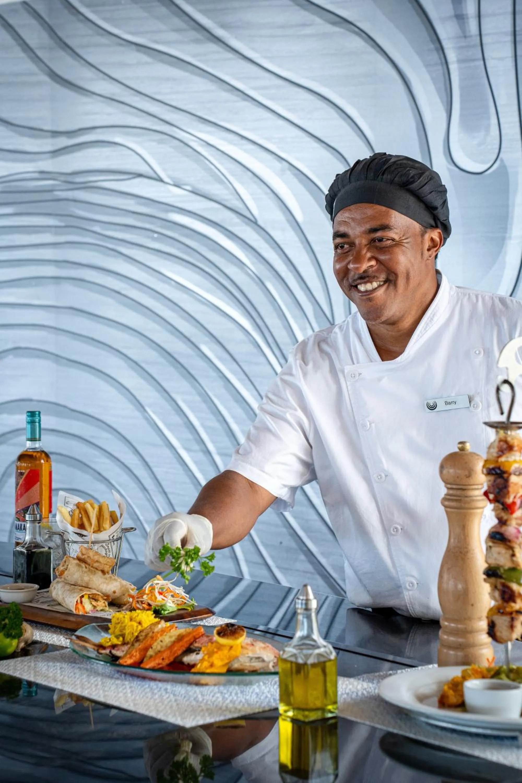 Food close-up in Paradise Sun Hotel Seychelles